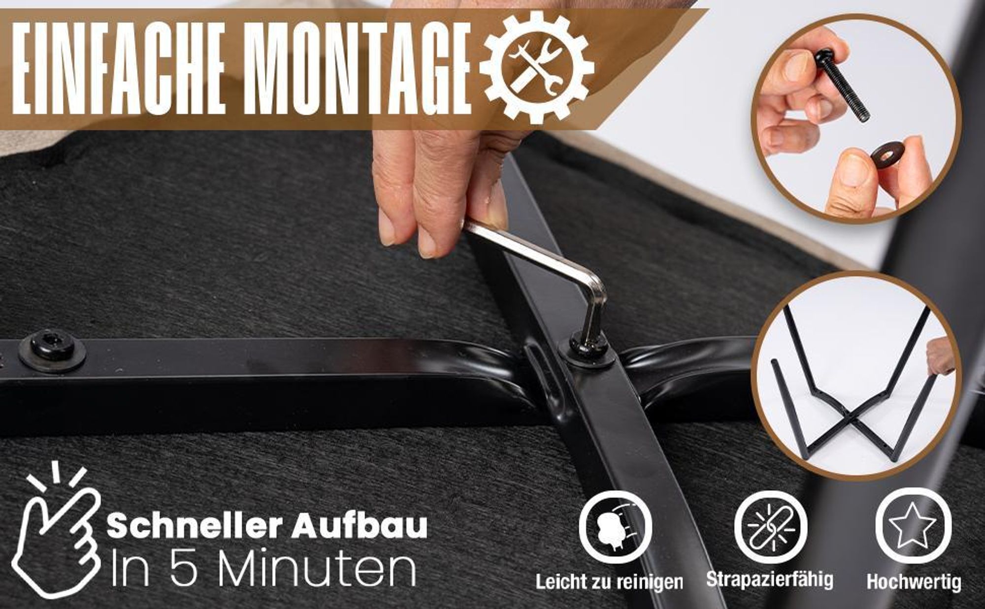 Lina® Elisia Esszimmerstuhl im modernen Design - Samt - Bequemer Stuhl für Ihr Esszimmer, hochwertiger Stoff, ergonomische Form - 2er Set - Beige