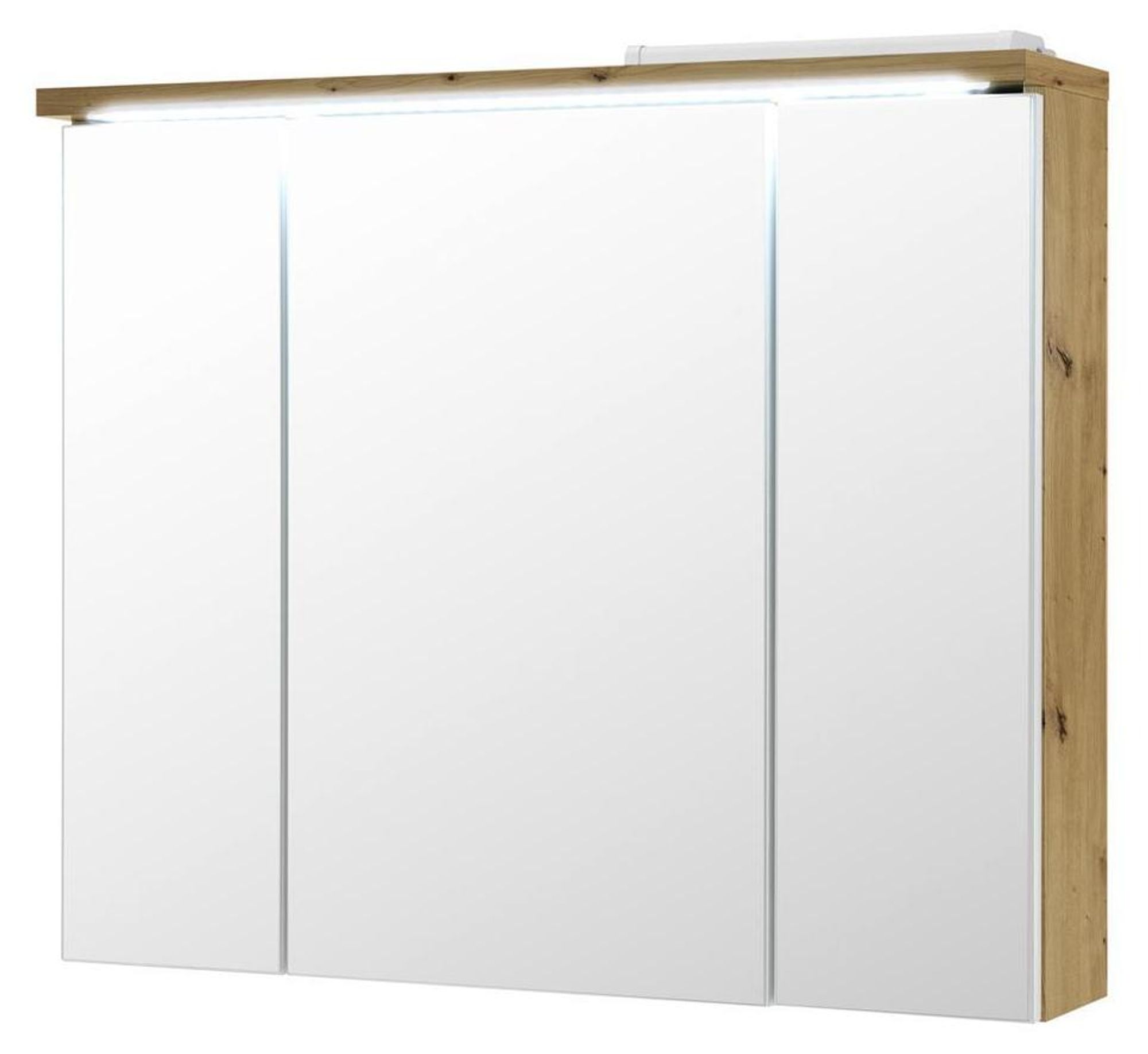 Peter I – Moderner Spiegelschrank mit LED-Beleuchtung und 3 Türen