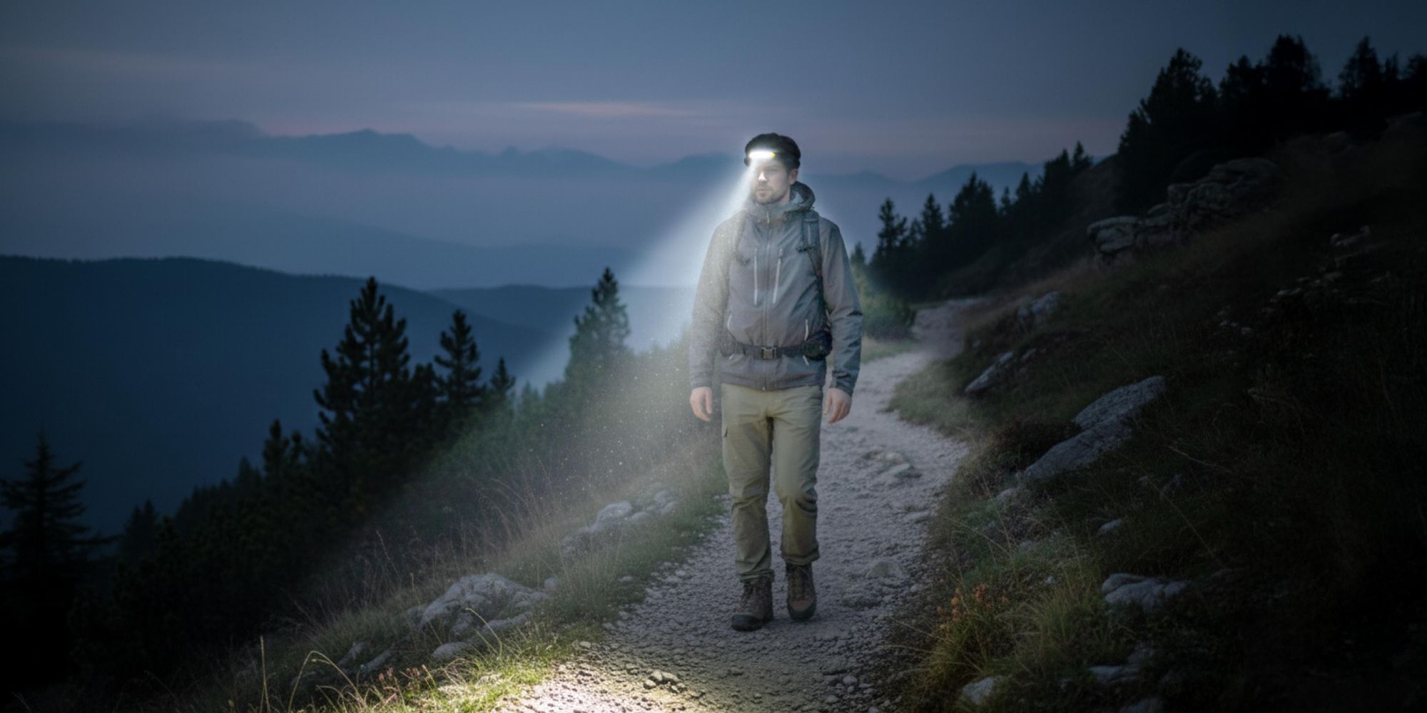 LED Stirnlampe USB-C wiederaufladbar, 270° COB Stirnleuchte mit Bewegungssensor, IPX4 wasserdicht für Joggen & Camping, EVI TECH LightCore 1200mAh