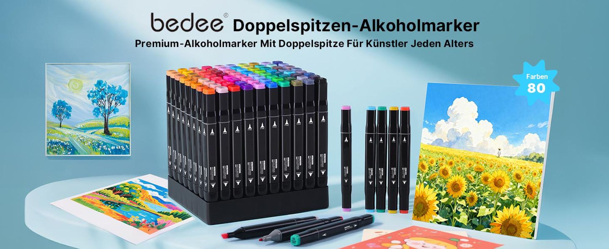 Graffiti Pen Set, Graffiti Stift, 80 Farbige, Greasy Mark Colours, Marker Pens Set, Twin-Tip Highlighter Graffiti Pens for Sketching