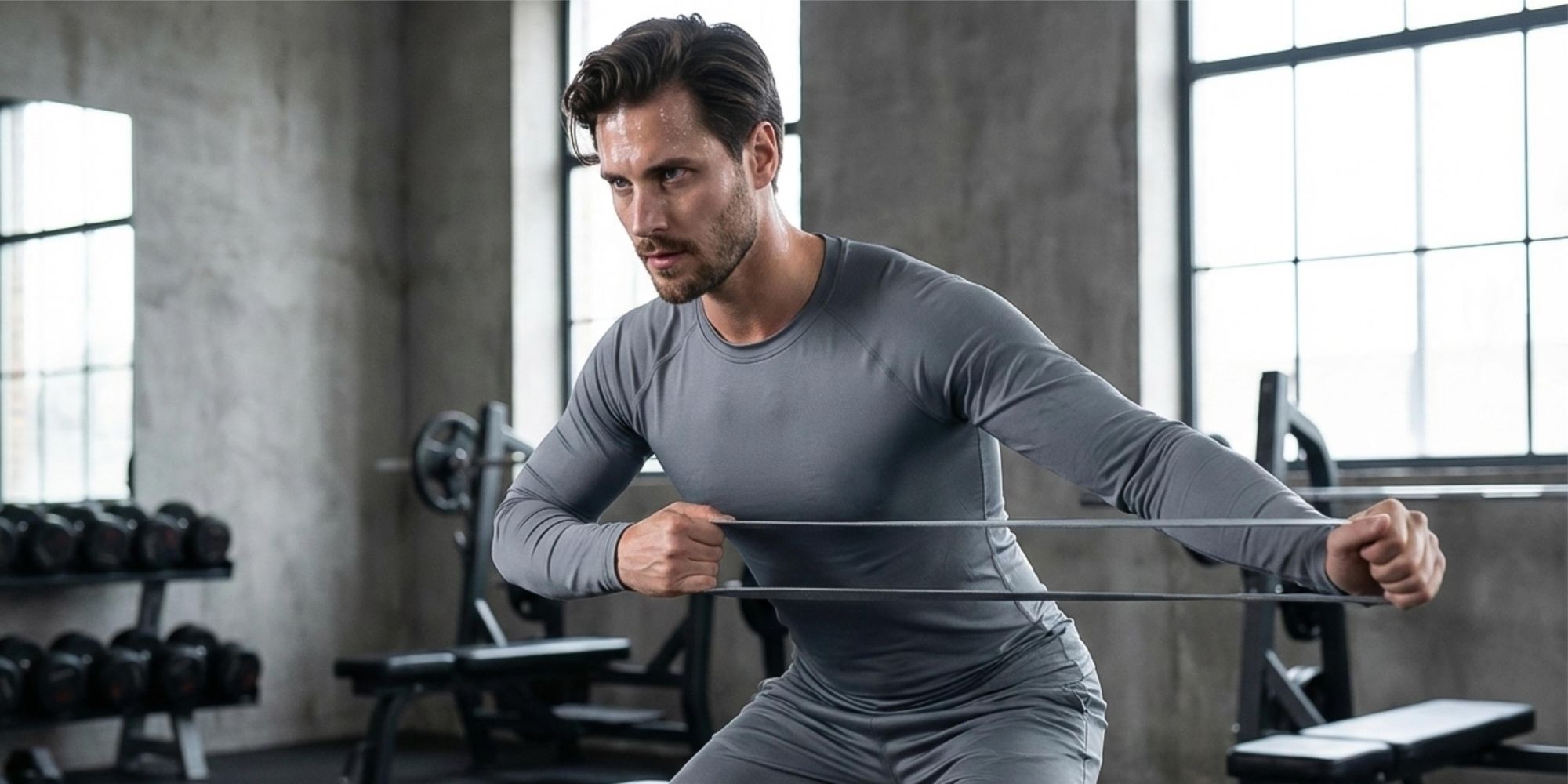 Widerstandsbänder 3er Set Stoff Fitnessbänder Textil Booty Bands für Beine & Po - Starke Trainingsbänder Elastische Gymnastikbänder inkl. + E-Book