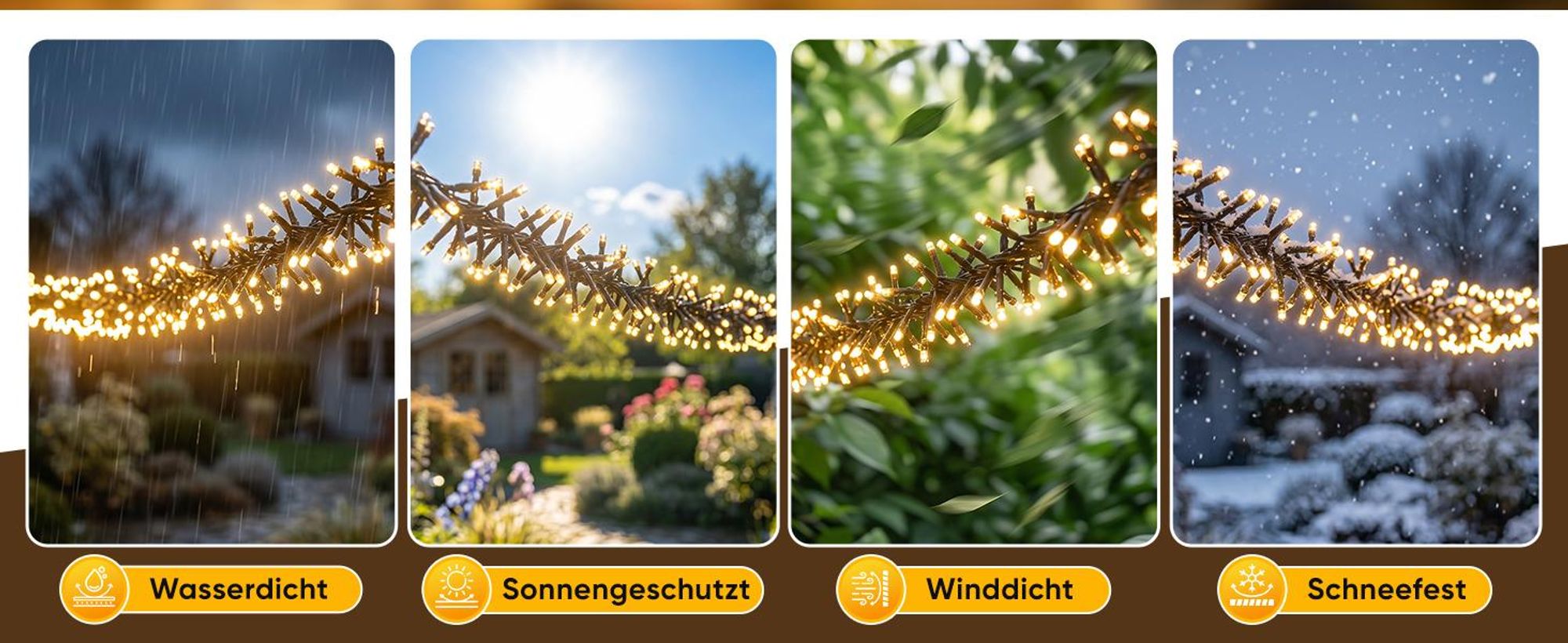 SALCAR  768er  Solar Cluster Lichterkette Außen LED 8,6m Solarlichterkette mit Fernbedienung, 13 Modi Solar Lichterketten für Innen Garten Hochzeit