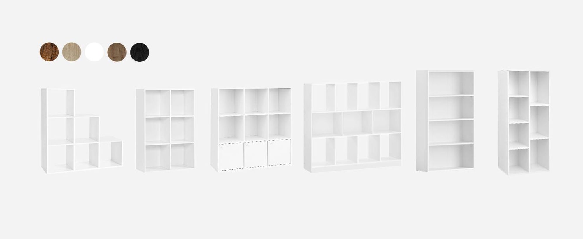 VASAGLE Bücherregal mit 6 Würfeln, Raumteiler, Treppenregal, Büroregal Würfelregal