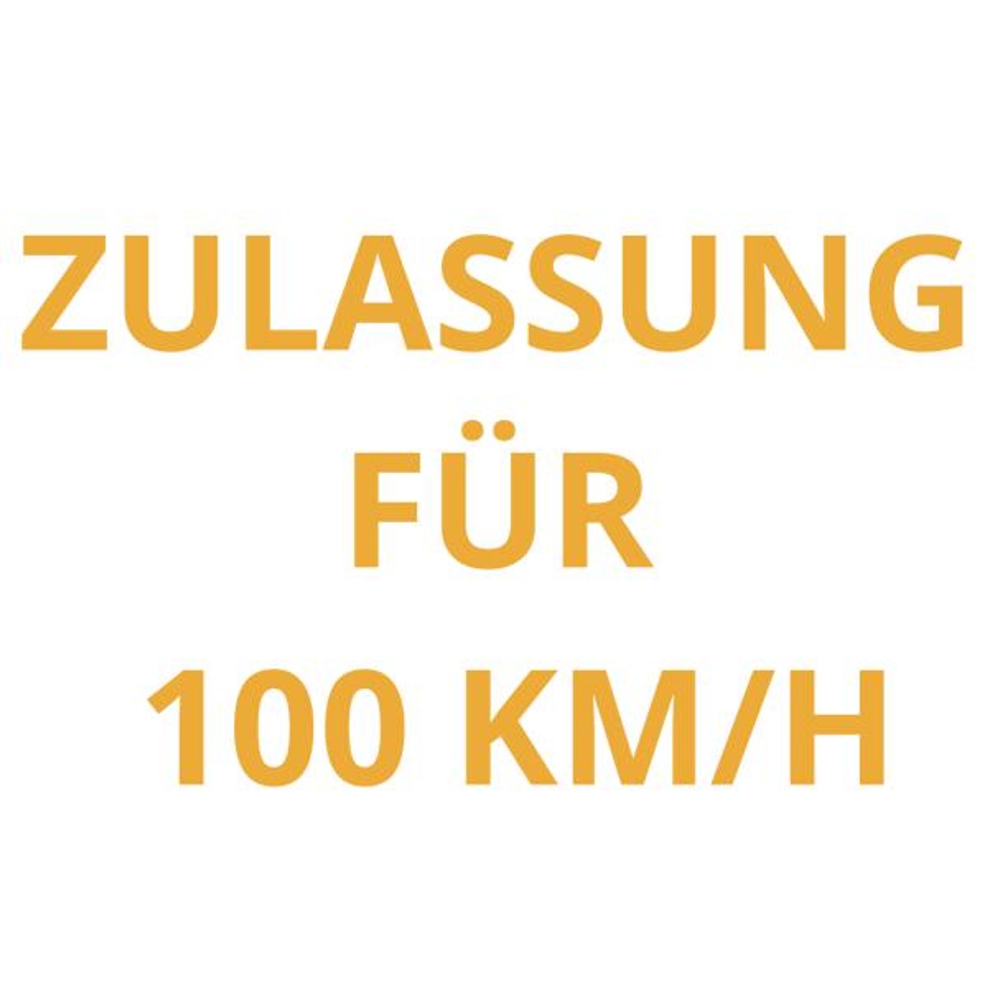 Zulassung Für 100 Km/H Pkw-Anhänger