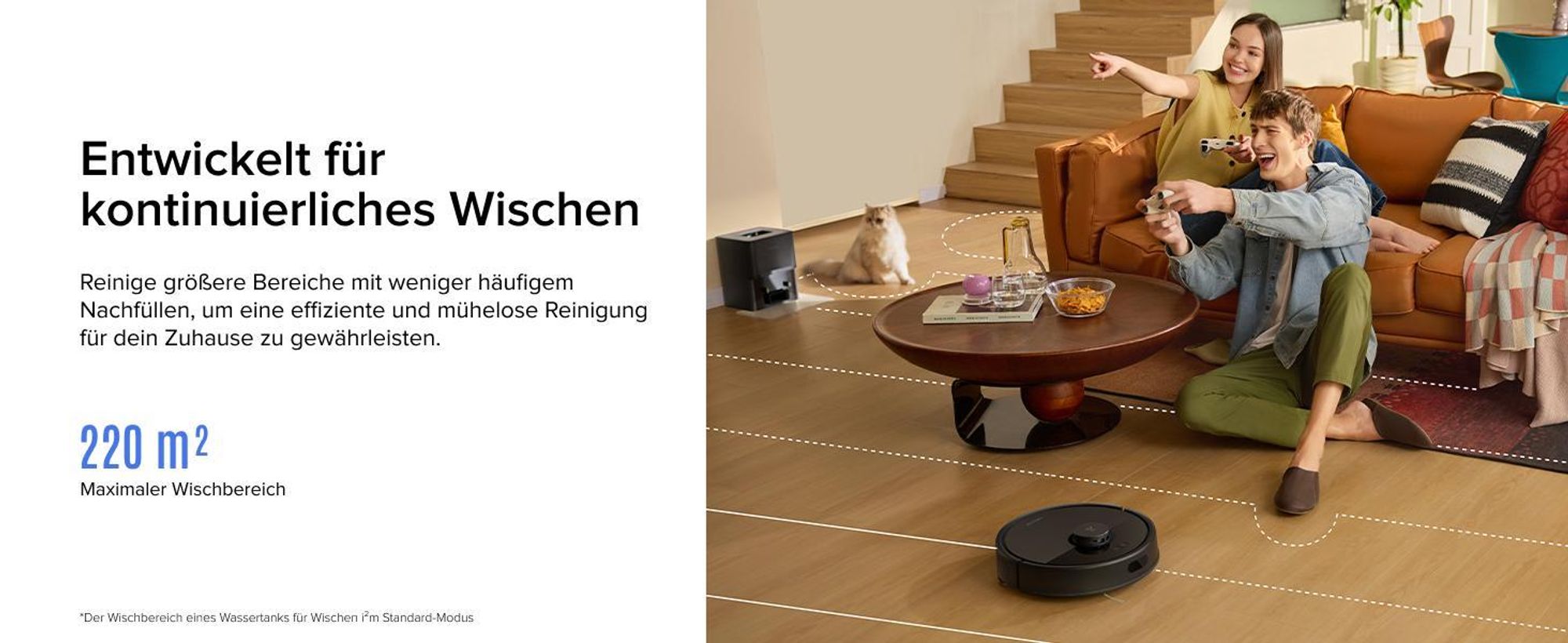Roborock Q7 L5+ Set Saugroboter mit Wischfunktion, Automatischer Staubentleerung, Dual Anti-Tangle System, 8.000 Pa Saugkraft, LiDAR-Navigation