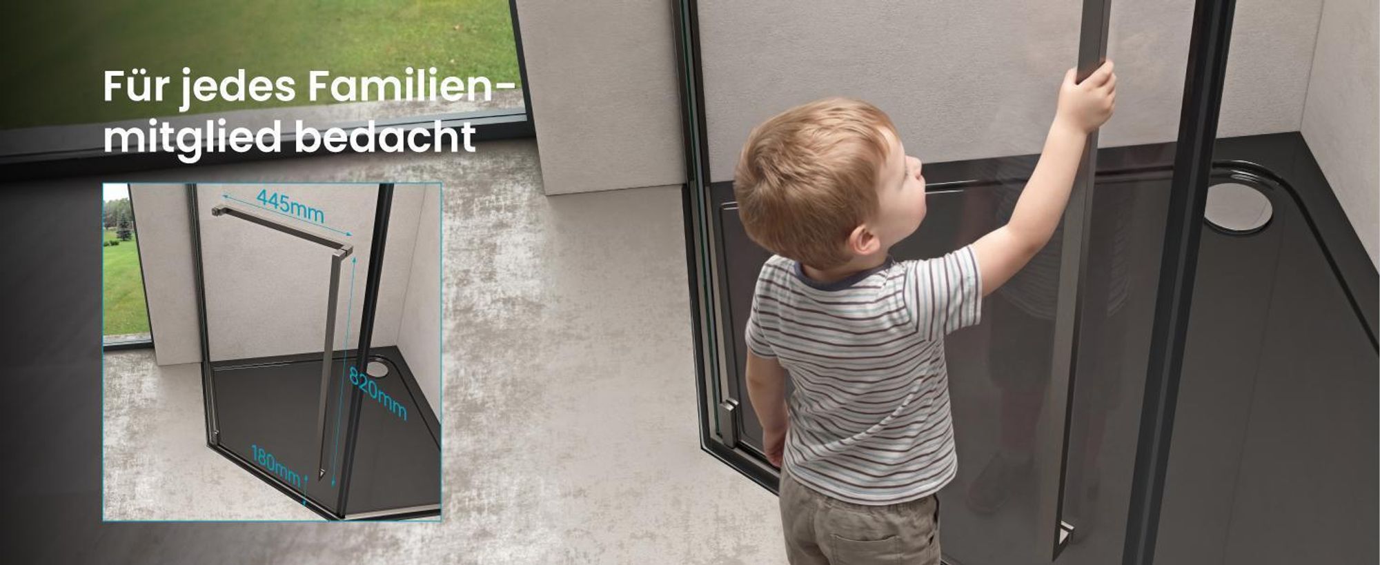 doporro Fünfeckdusche Duschkabine 100x100cm Duschabtrennung 8mm ESG-Sicherheitsglas Klarglas inkl. Nano-Beschichtung Ravenna68K-plus