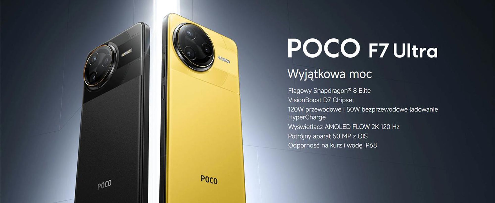 Xiaomi Poco F7 Ultra, 16,9 cm (6,67"), 3200 x 1440 pikseli, 12 GB, 256 GB, 50 MP, Schwarz