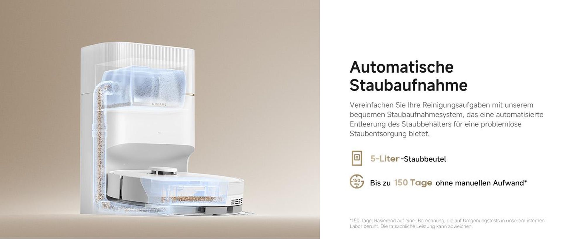Dreame D20ProPlus Staubsauger Roboter mit Wischfunktion&Hebemopp,13KPa Saugkraft,LDS-Navigation,DuoRoller Bürste,Eckenrein,Selbstentl,All-in-One Dock