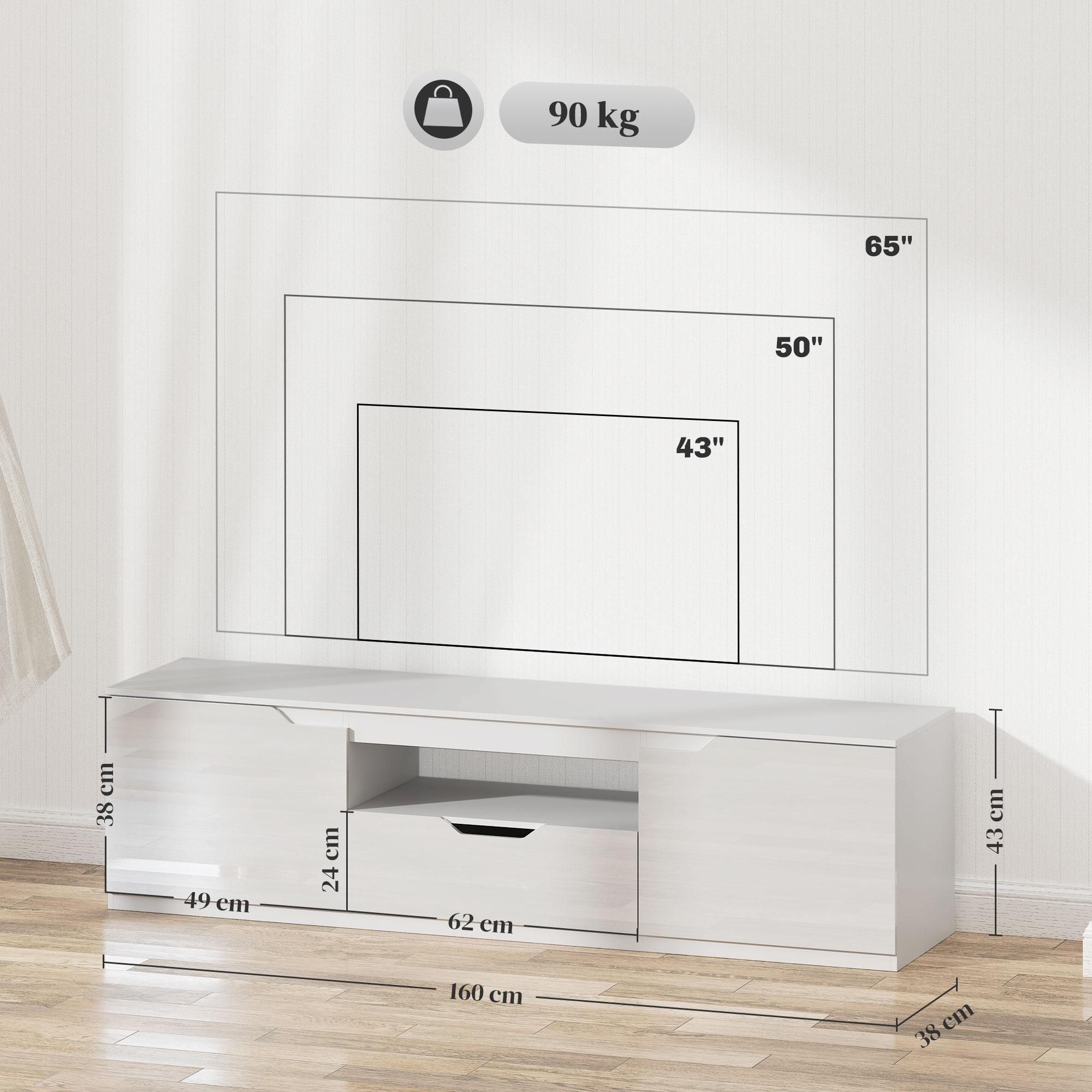 weiß Lowboard Kommode Unterschrank
