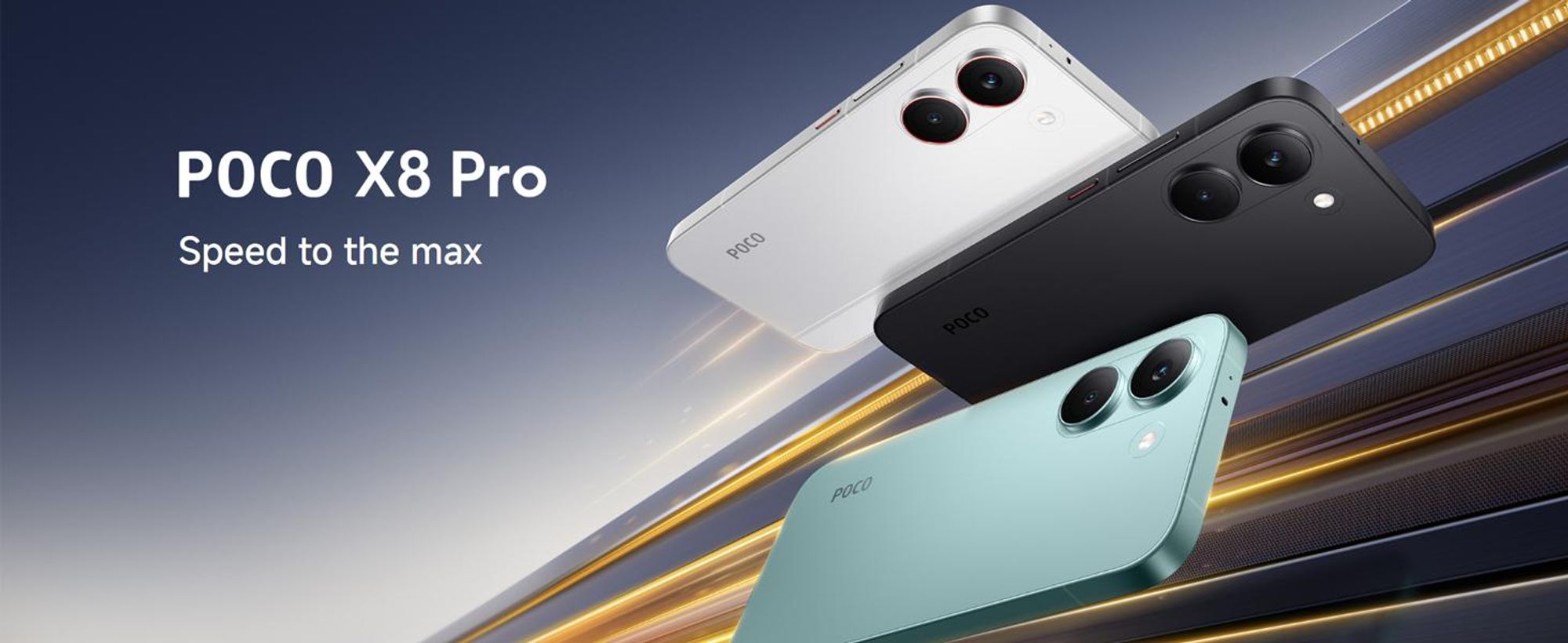 POCO X8 Pro, 16,7 cm (6,59 inch), 2756 x 1268 pixels, 12 GB RAM, 512 GB opslag, 50 MP camera, groen