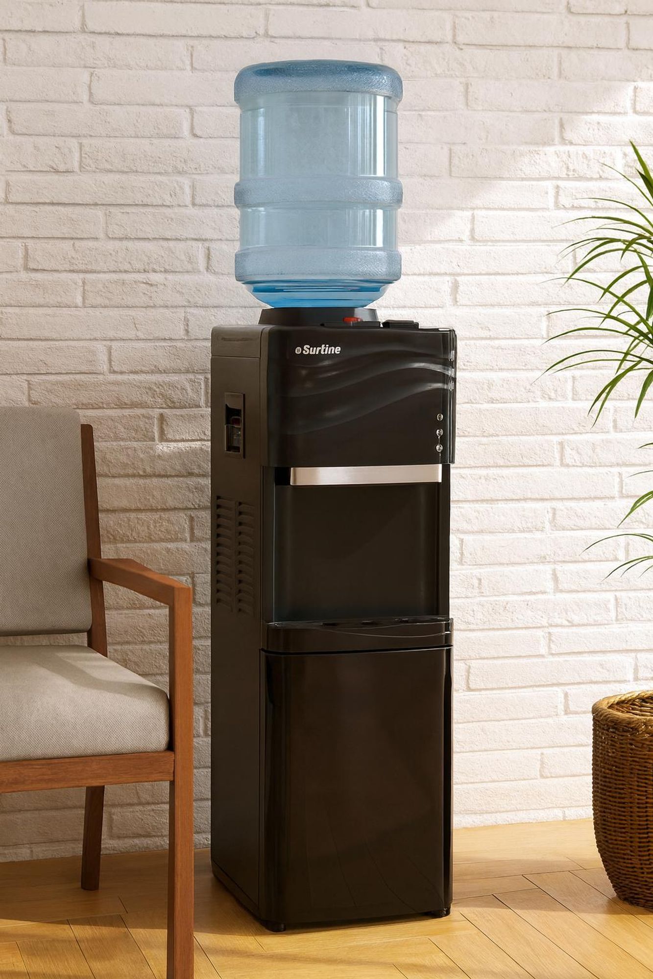 Wasserspender - Kalt-/Heißwasser - 11/18 l - schwarz - FORTEX