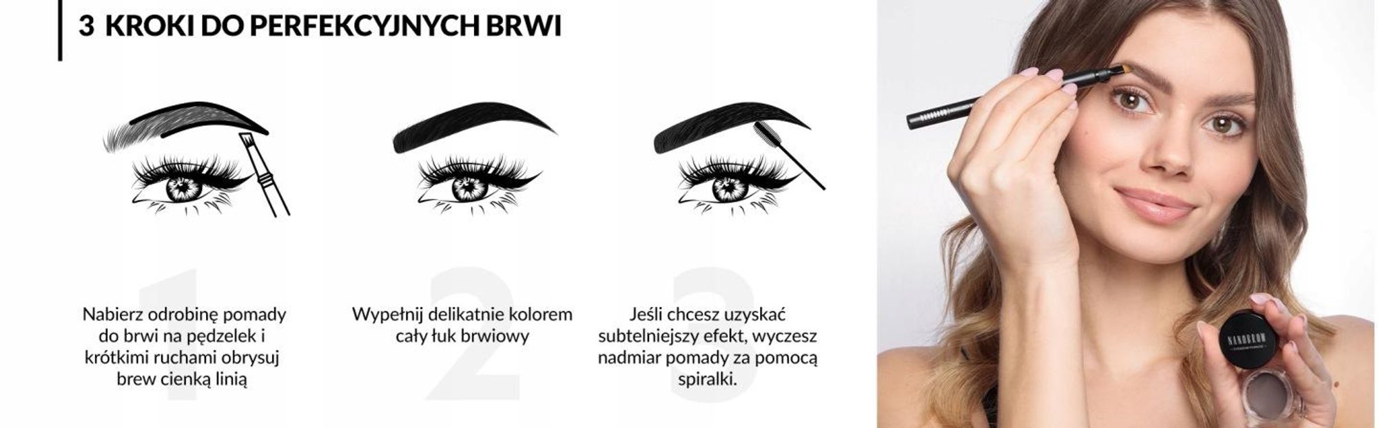Nanobrow Eyebrow Pomade pomada do brwi Light Brown 6 g