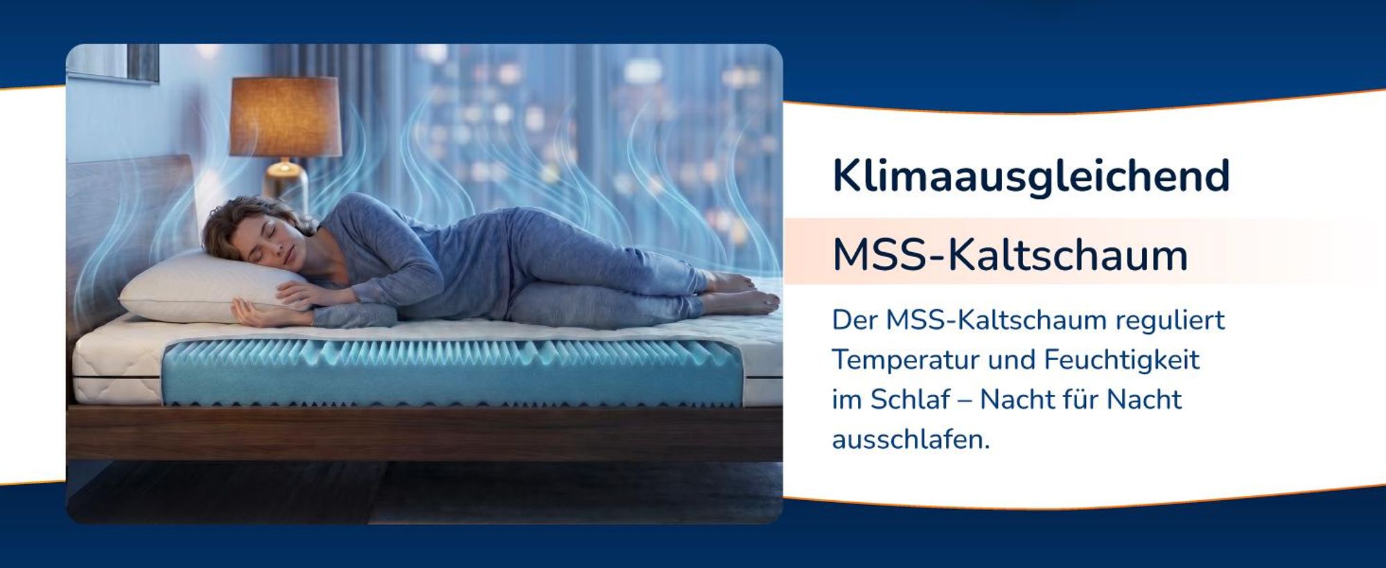 MSS e.K. Aqua Deluxe - 7 Zonen Wellness Matratze - 130 x 200 cm | Höhe 16 cm (Kernhöhe ca. 14 cm) | Härtegrad H2 & H3 | Kaltschaummatratze