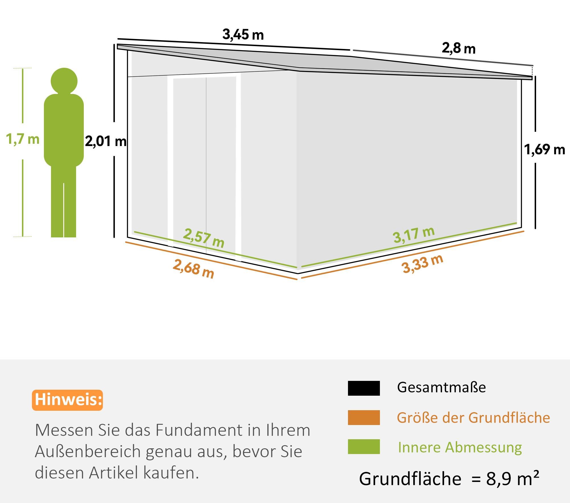 metall grau wetterfest begehbar