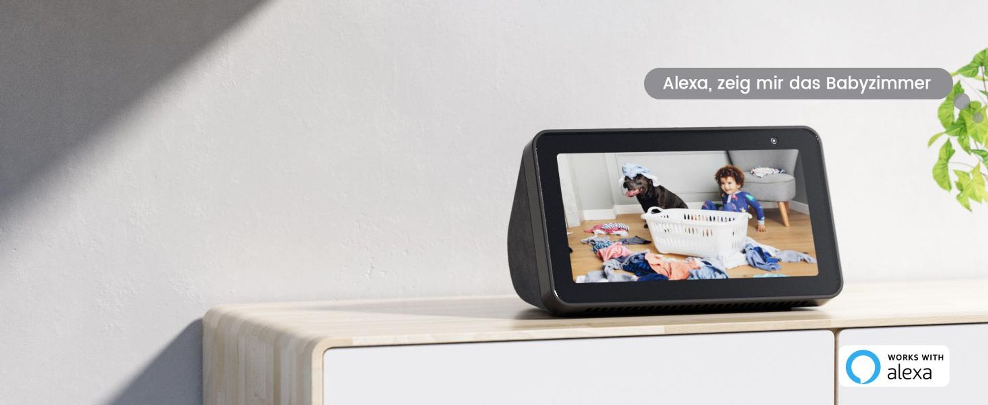 Funktioniert mit Alexa und Zwei-Wege-Audio