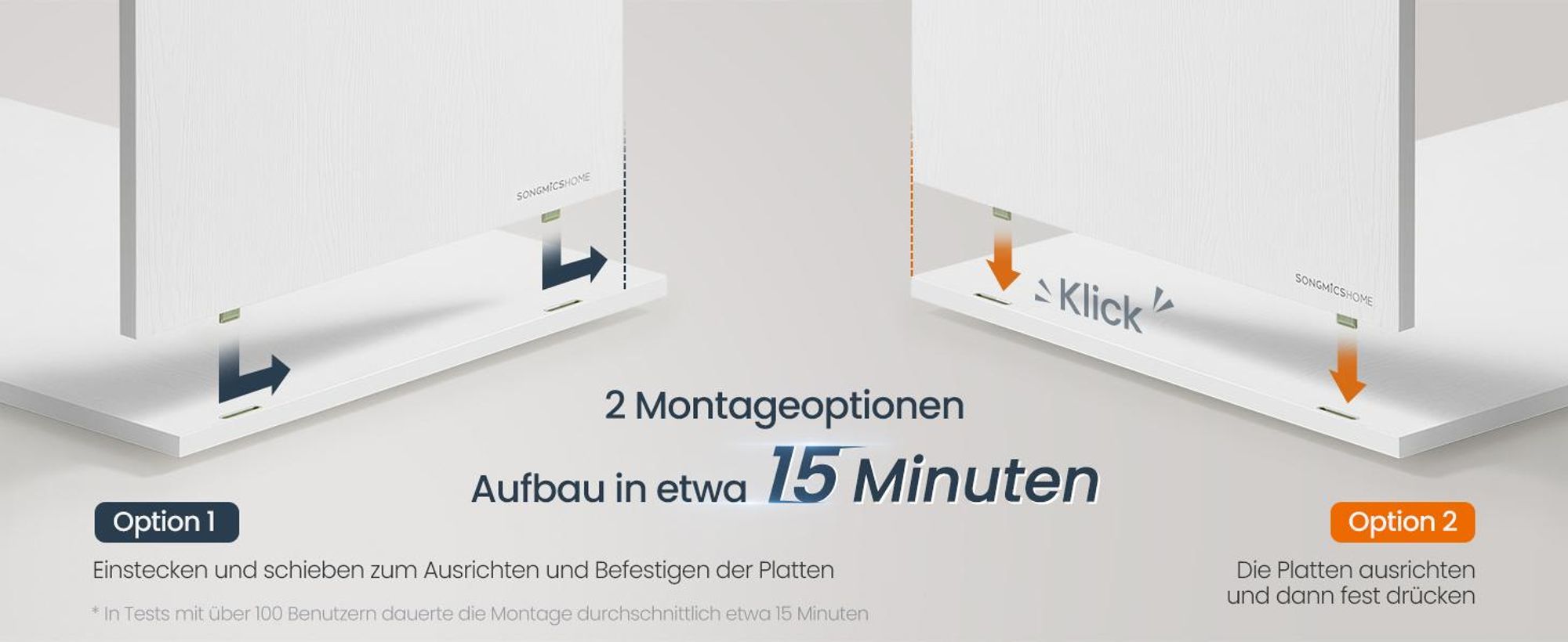 SONGMICS HOME Superschnelle werkzeuglose Montage, Sideboard mit Beleuchtung, Aufbewahrungsschrank, TV-Schrank, Glasablage, Toolless-Technologie