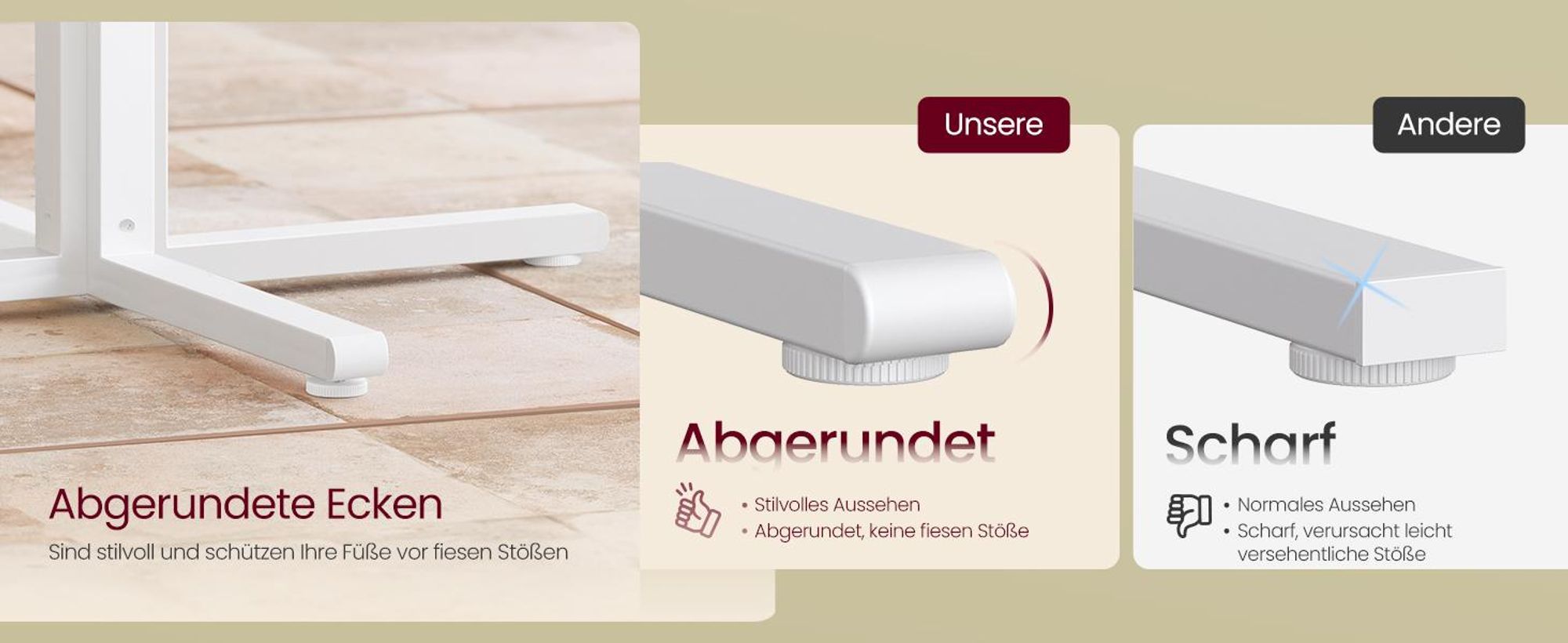 VASAGLE Esstisch rund, Esszimmertisch, klein Küchentisch für 4 Personen, Landhausstil, wasserresistente Oberfläche, 80 cm d, 74,8 cm H, für Esszimmer