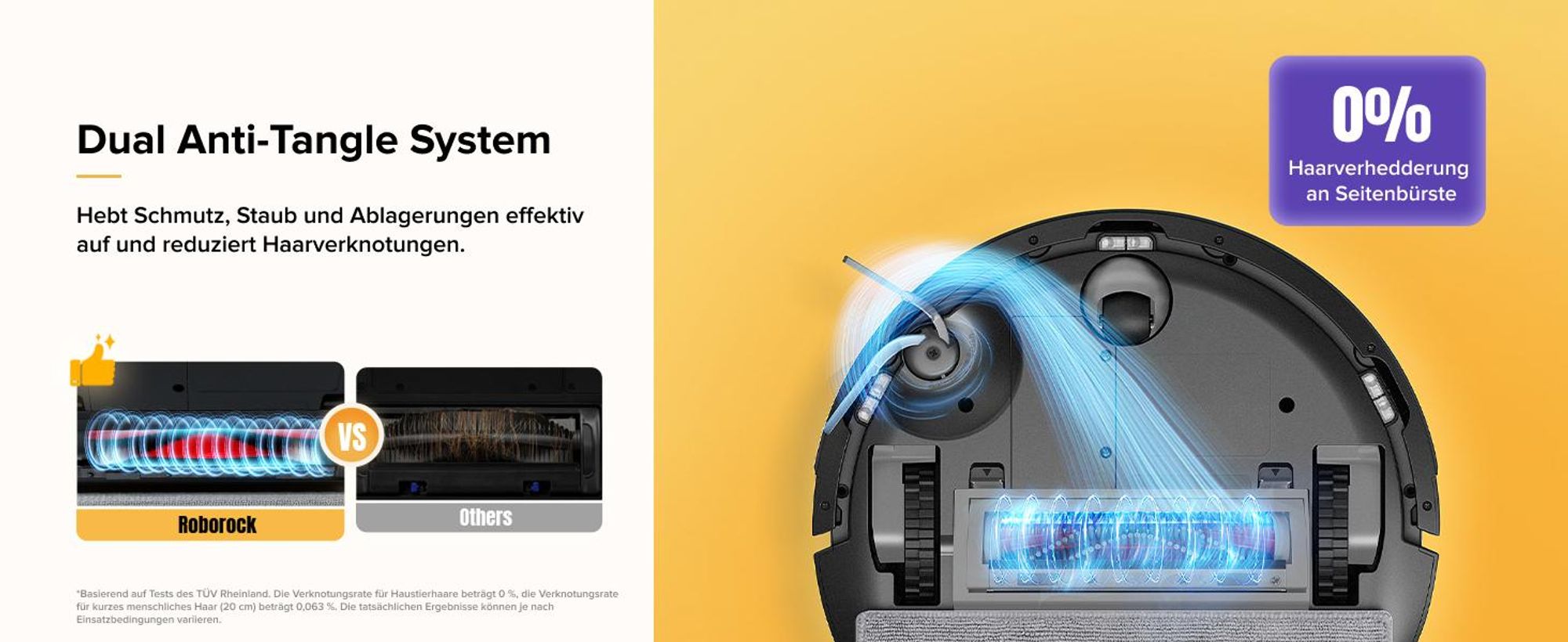 Roborock Q7 M5 Saugroboter mit Wischfunktion, 10.000Pa(Upgrade von Q5 PRO), Dual Anti-Tangle-System,Staubsauger Roboter für Teppich,Tierhaare(Schwarz)