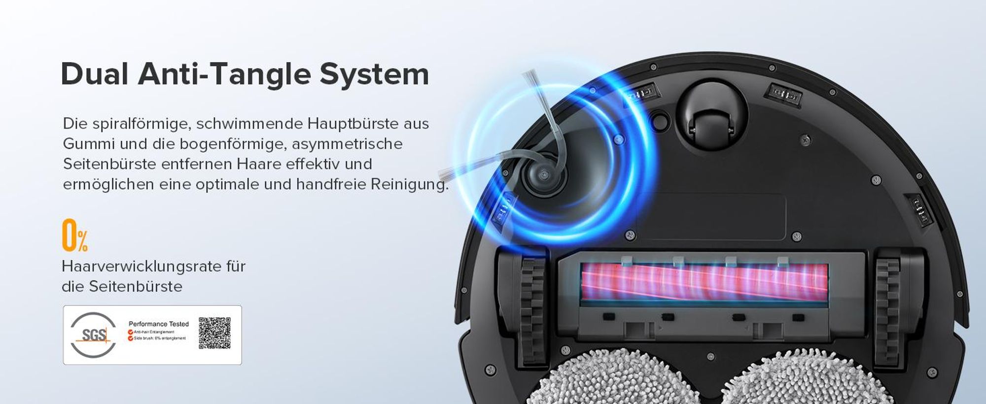 Roborock QV 35A Staubsauger Roboter mit Wischfunktion&Hebarem Wischmopp 8.000pa (Upgrade von Qrevo/Qrevo Plus),Anti-Verfilzungsbürste, All-in-One Dock