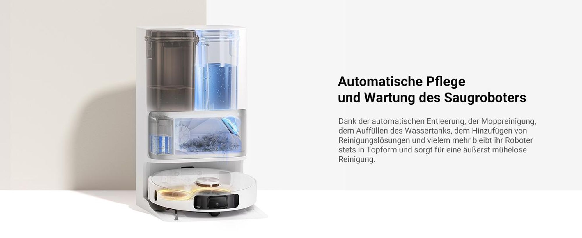 Dreame L10s Ultra Gen 2 Saugroboter mit Wischfunktion,MopExtend™ RoboSwing-Technologie, 10.000 Pa Vormax™-Saugkraft,vollautomatischer Basisstation