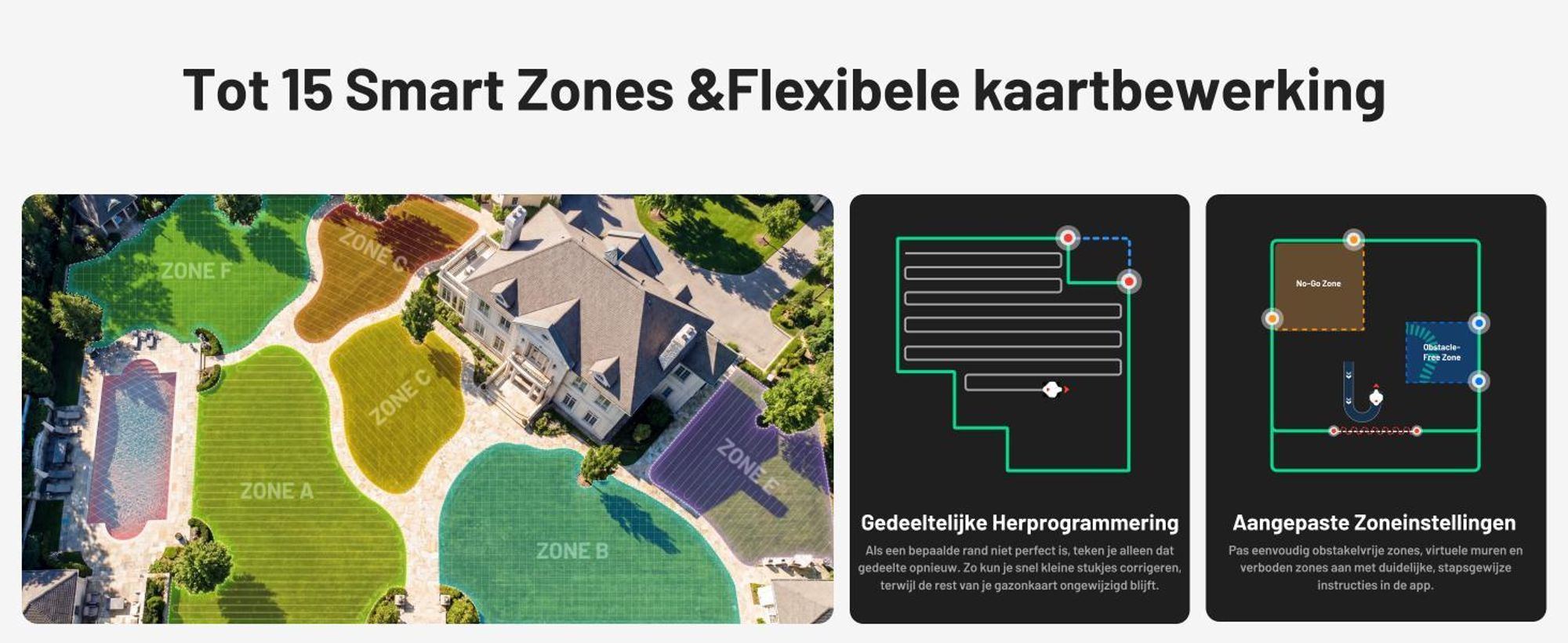 Robotmaaier Mammotion LUBA 3 AWD 1500 met wasstandaard, zonder kabel, voor 1500 m², vierwielaandrijving, hellingen tot 80%, auto-kaartgeneratie, APP