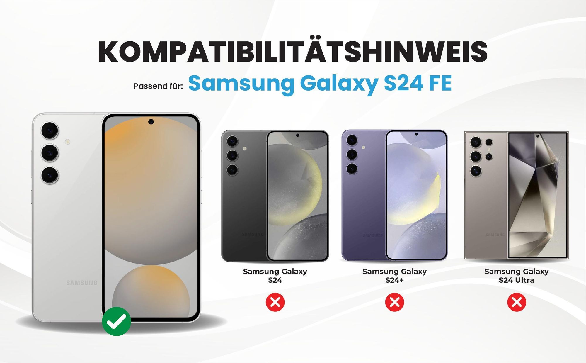Kompatibilitätshinweise Hülle für Samsung Galaxy S24 FE