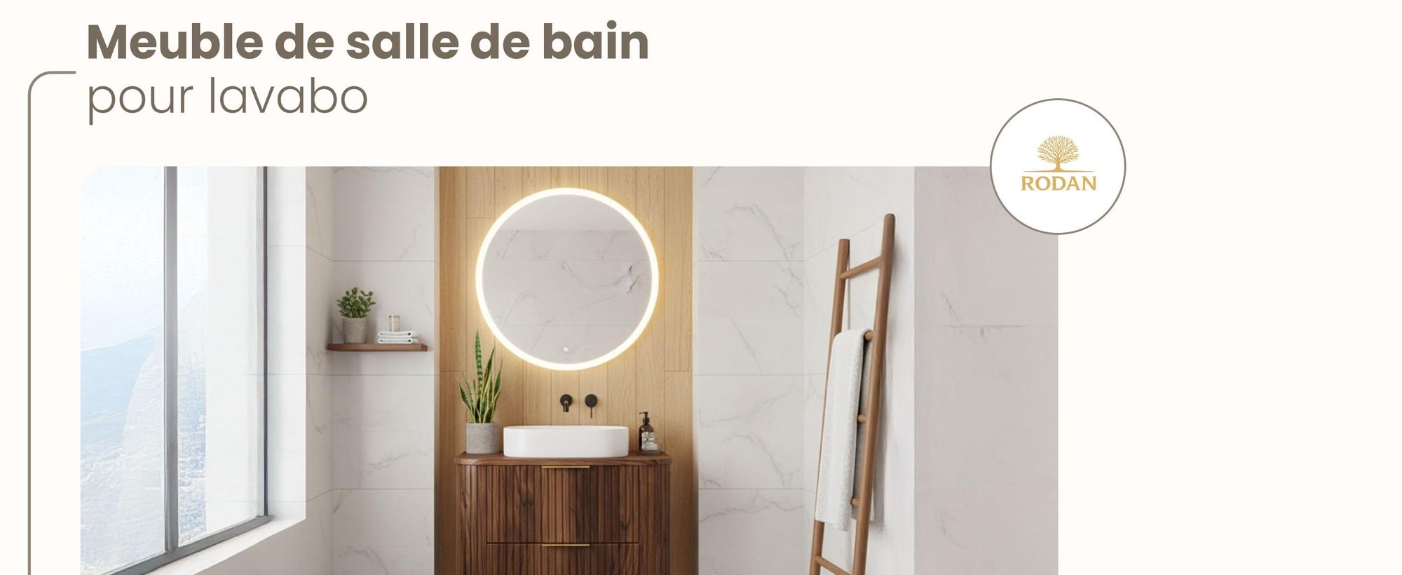 Meuble Sous Lavabo 60 Cm Suspendue Chêne Noyer