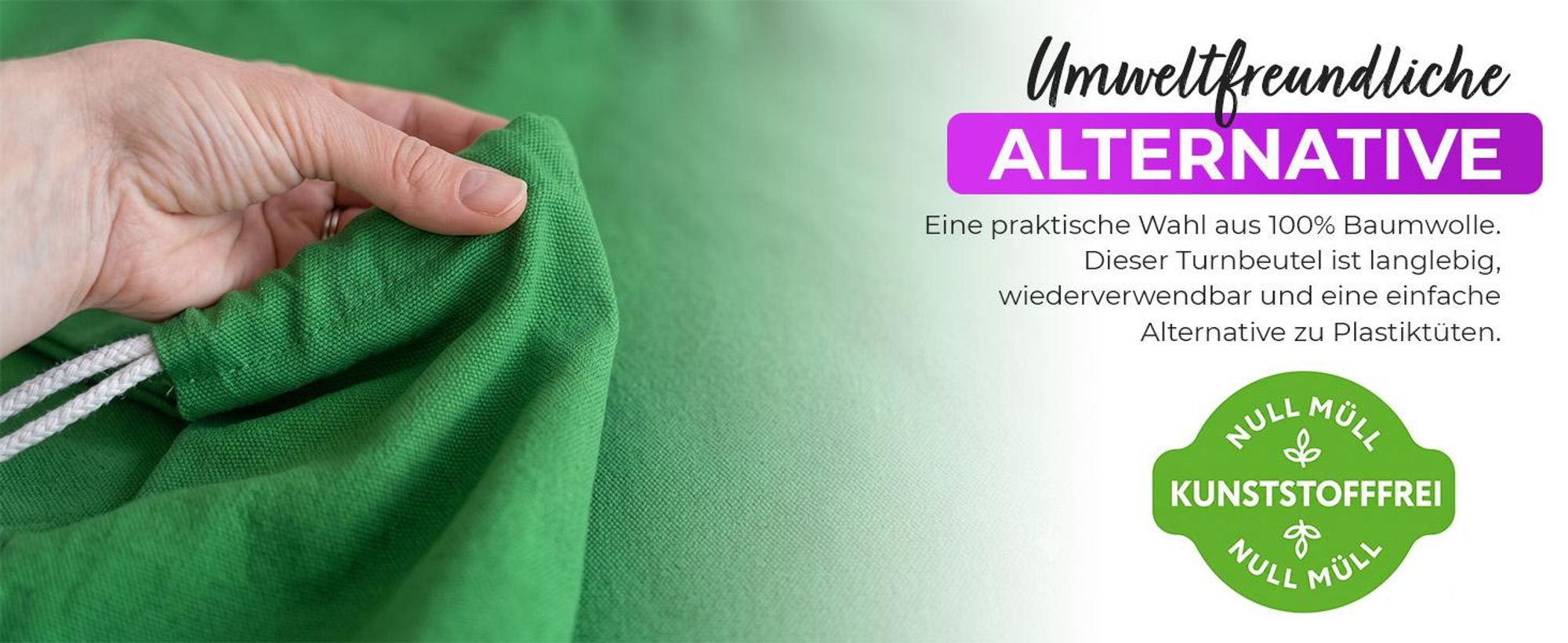 EllaTex Turnbeutel 37x46 cm – Gym Sack aus 100% Baumwolle mit Zugband, in Farbe: Burgund