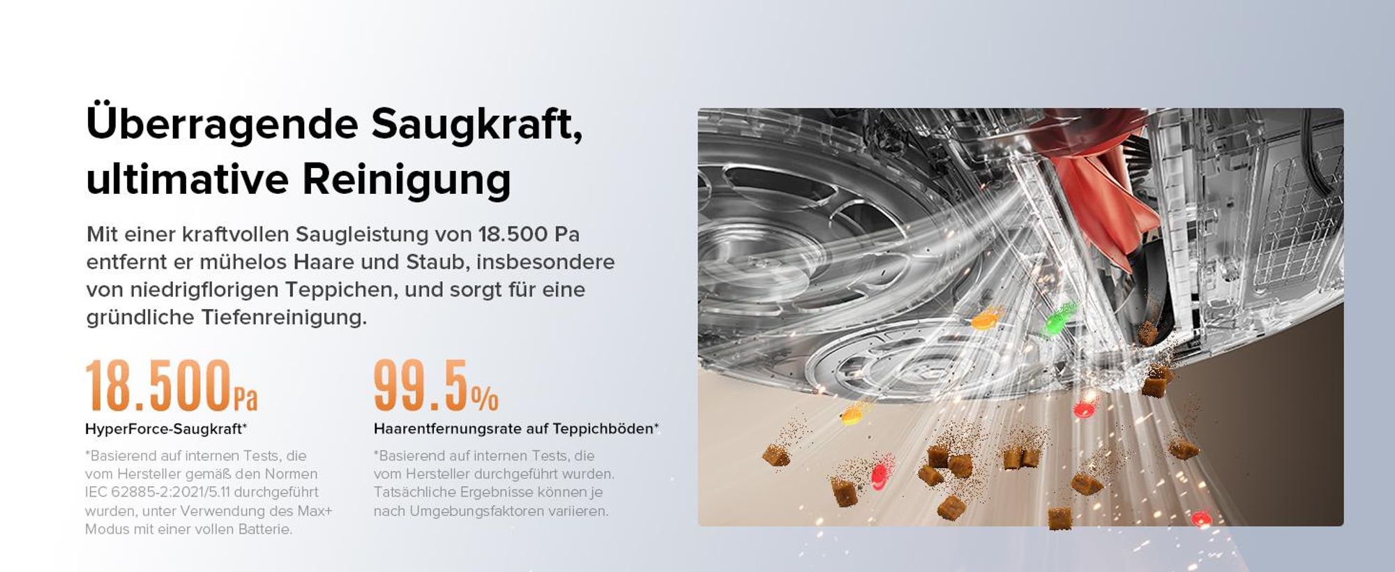 Roborock Qrevo Edge S5A Staubsauger Roboter 18.500 Pa(Upgrade von S8 Pro Ultra), 75℃ Heißwasser-Moppwäsche, Dual Anti-Tangle, FlexiArm Design™ Schwarz