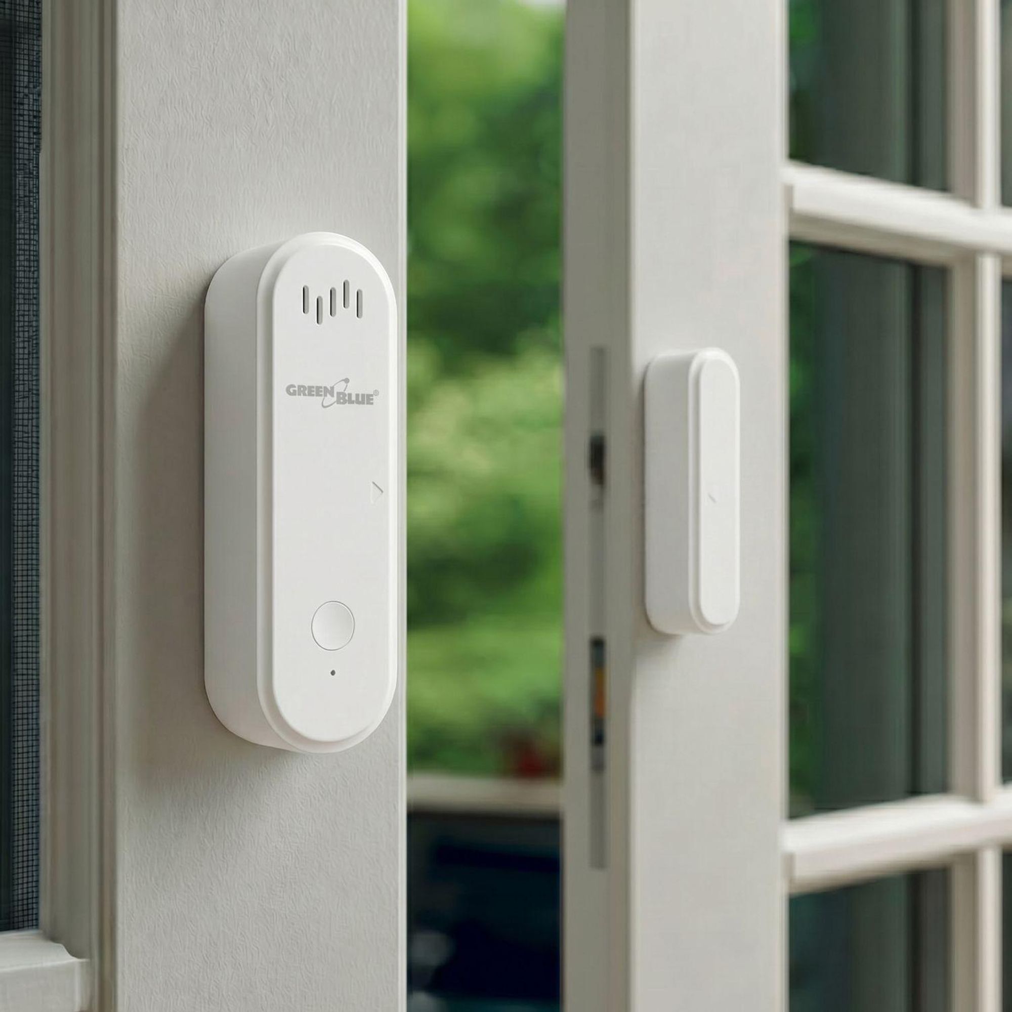Drahtloser Reed-Schalter / WiFi-Öffnungssensor von GreenBlue Android/iOS für Türen / Fenster 3,0 V DC LR03x2 mit Alarm GB478