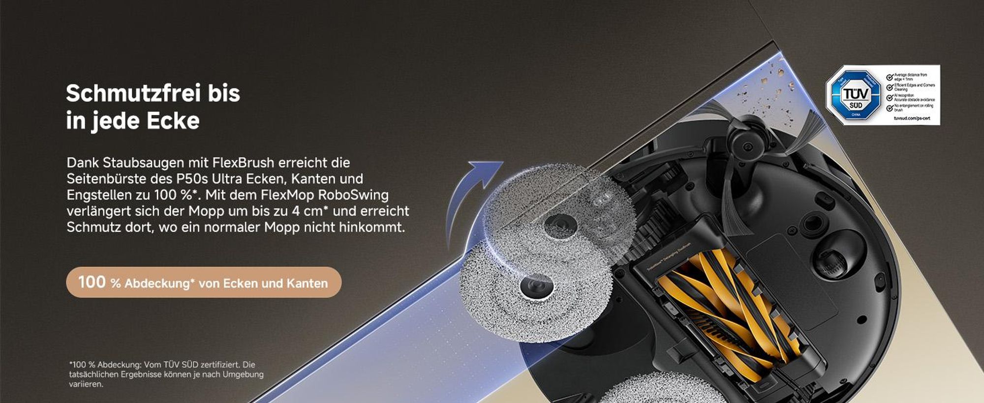 MOVA P50s Ultra Saug- und Wischroboter mit 24.000 Pa, automatischer Absaugstation, StepMaster-Hindernisüberwindung & Dual-LiDAR-Navigation