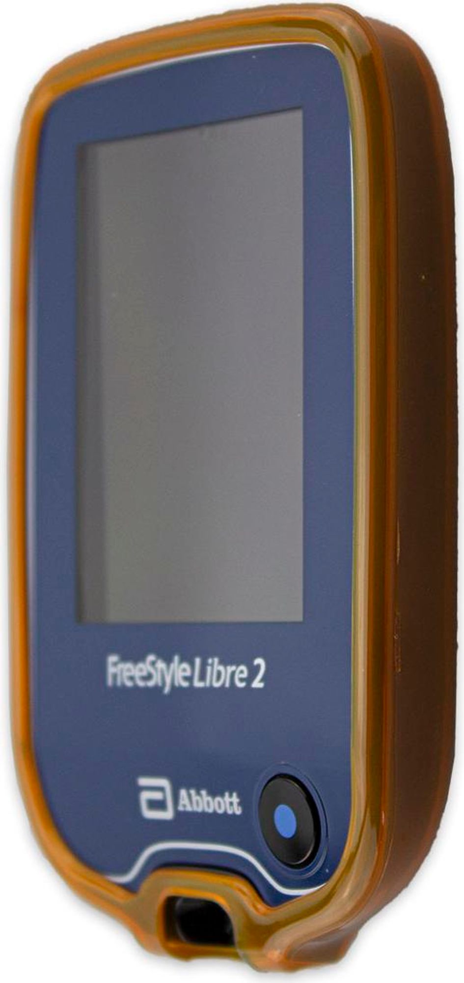 caseroxx Schutz-Hülle TPU-Hülle kompatibel mit Freestyle Libre 1 / 2 /  3 / Insulinix / 14 Day, Gummi Handy Tasche orange  Bild 4