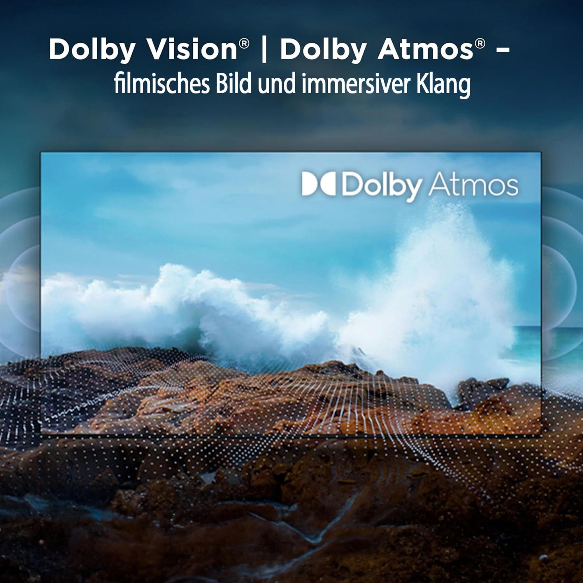 Hikers 43Z1 Fernseher Smart TV - 43 Zoll Bildschirm FHD 1920*1080 Auflösung Android Kompatibel Dolby Atmos Klangqualität - Schwarz