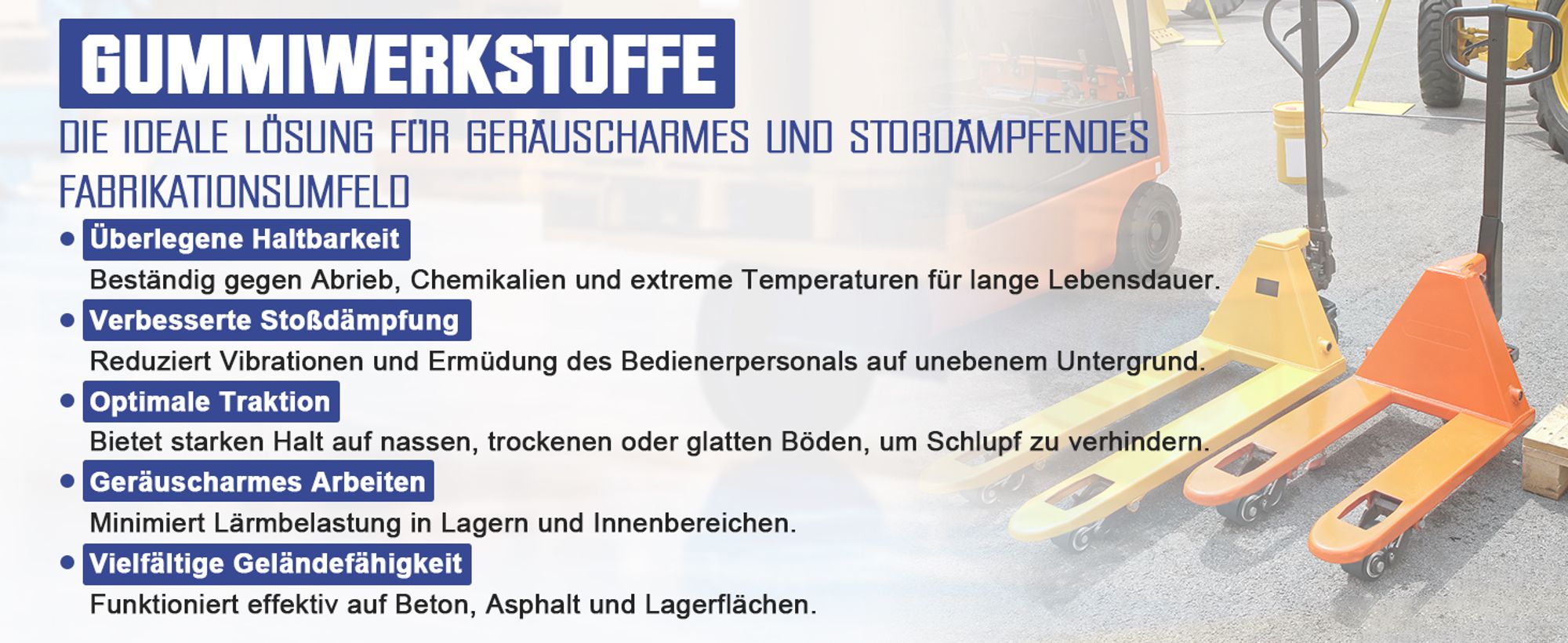 4 Stück Hubwagenrollen Gummirollen 80x70 mm, Achse 20 mm inkl. Kugellager Rollen Laufrollen für Hubwagen Ersatzrollen, Max. Belastung 600 KG