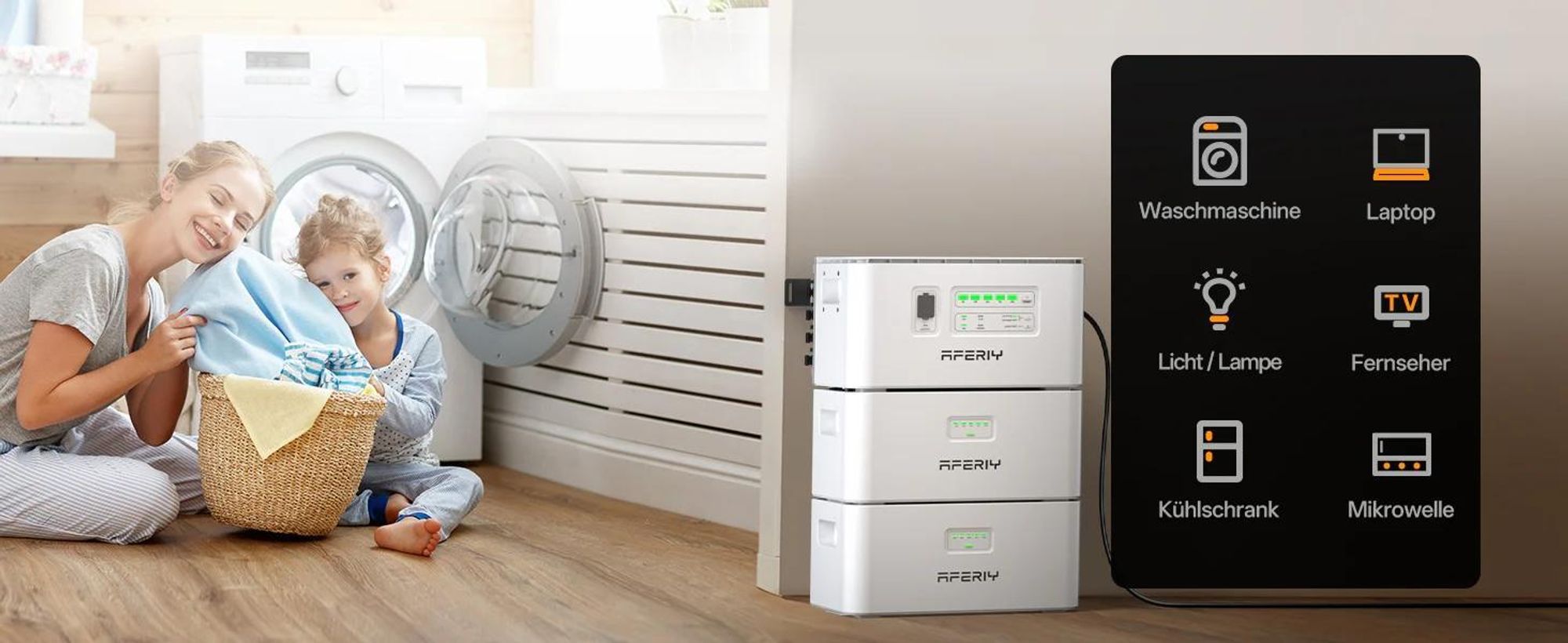 AFERIY PS240 Balkonowa elektrownia magazynująca energię 1,96 kWh – wyjście 1200 W AC, LiFePO4, IP65 do użytku na zewnątrz