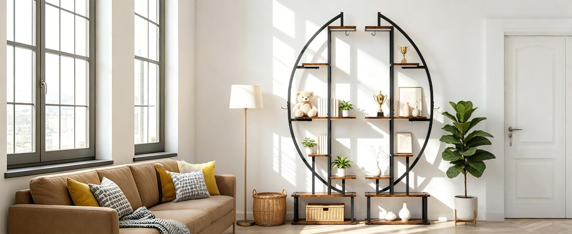 FATIVO Blumenregal Metall 165cm Hoch mit Wachstumslicht, Pflanzenständer 2er Set, 100x26x165 cm
