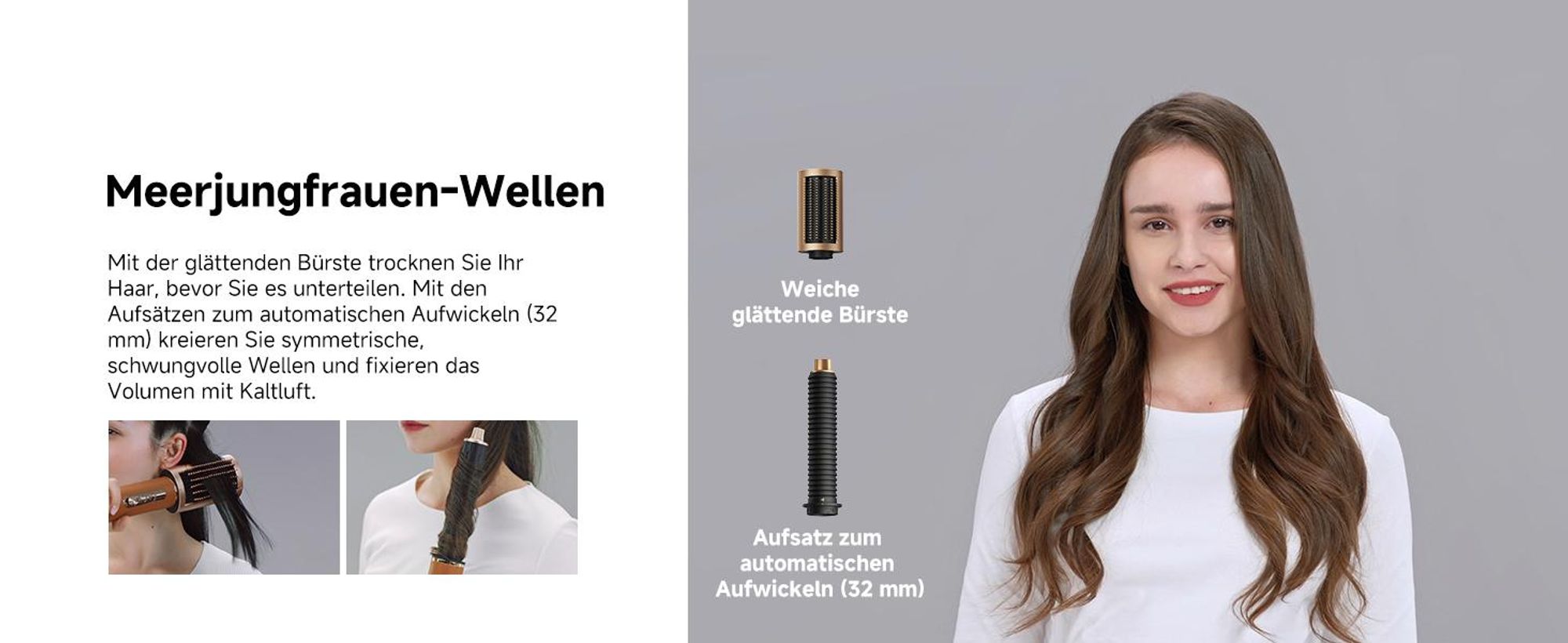 Dreame AirStyle Pro 2 ,7in1 Multistyler,Schnelltrocknend,2Lockenaufsätze,Volumen für das Haar,glättende Bürste,Kräusel Reduzierung,2026e Version,Braun