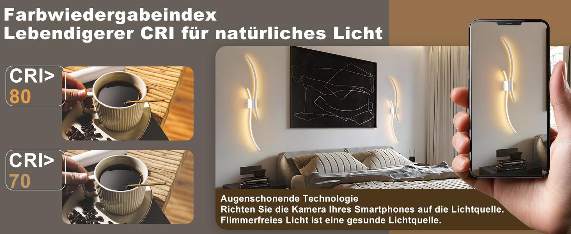 ZMH Wandlampe Innen LED Wandleuchte14W 1800lm Flurlampe 100CM Weiß Treppenhauslampe Modern Welle Design 3000K Warmweiß Minimalistische Wandbeleuchtung für Schlafzimmer Wohnzimmer Flur Treppenhaus Küche