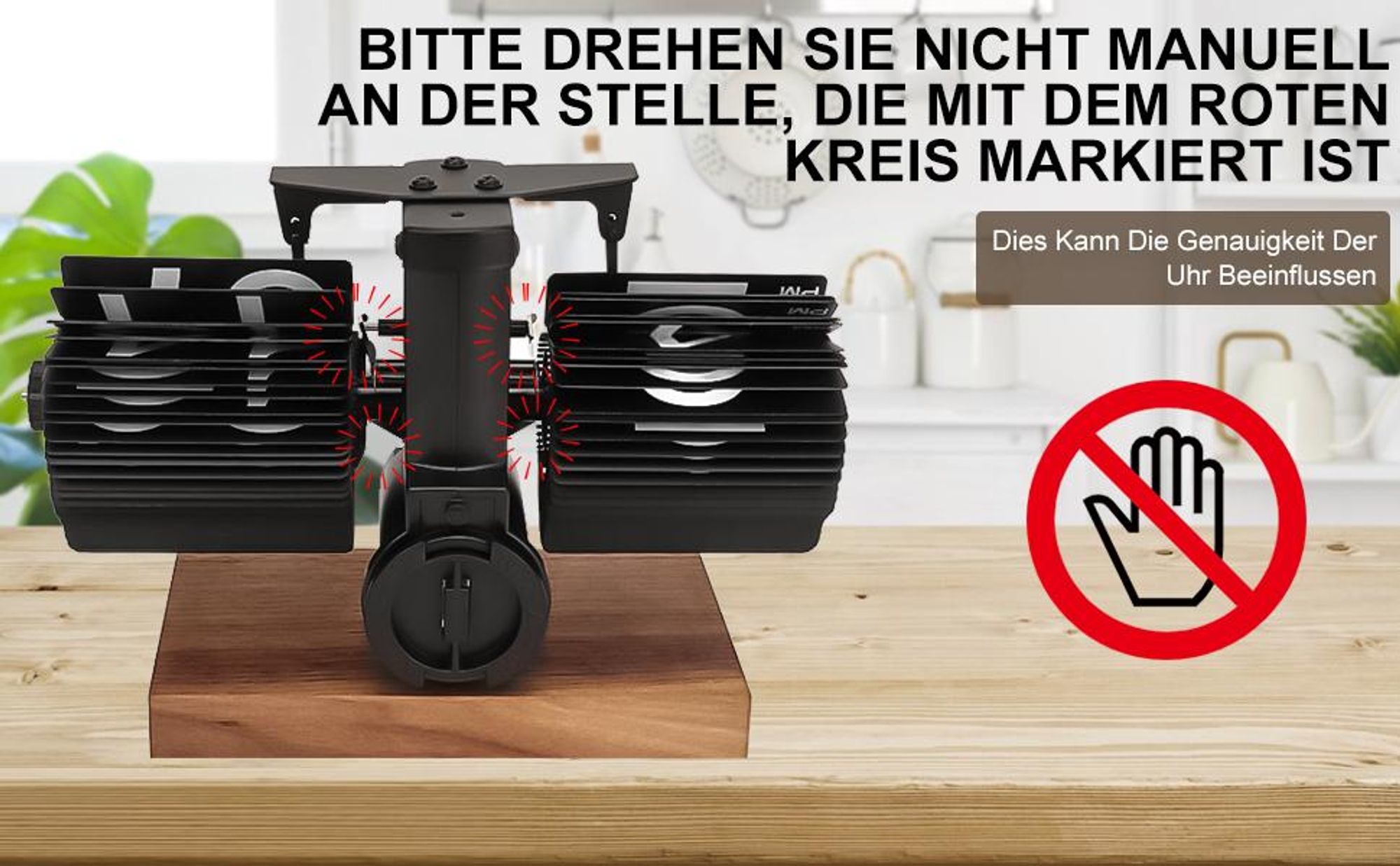 Flip-Tischuhr, Flip-Schreibtischuhr, Retro-Flip-Uhr, Vintage-Tischuhr, Automatisches Drehen, Batteriebetrieben, Mechanische Schreibtischuhr