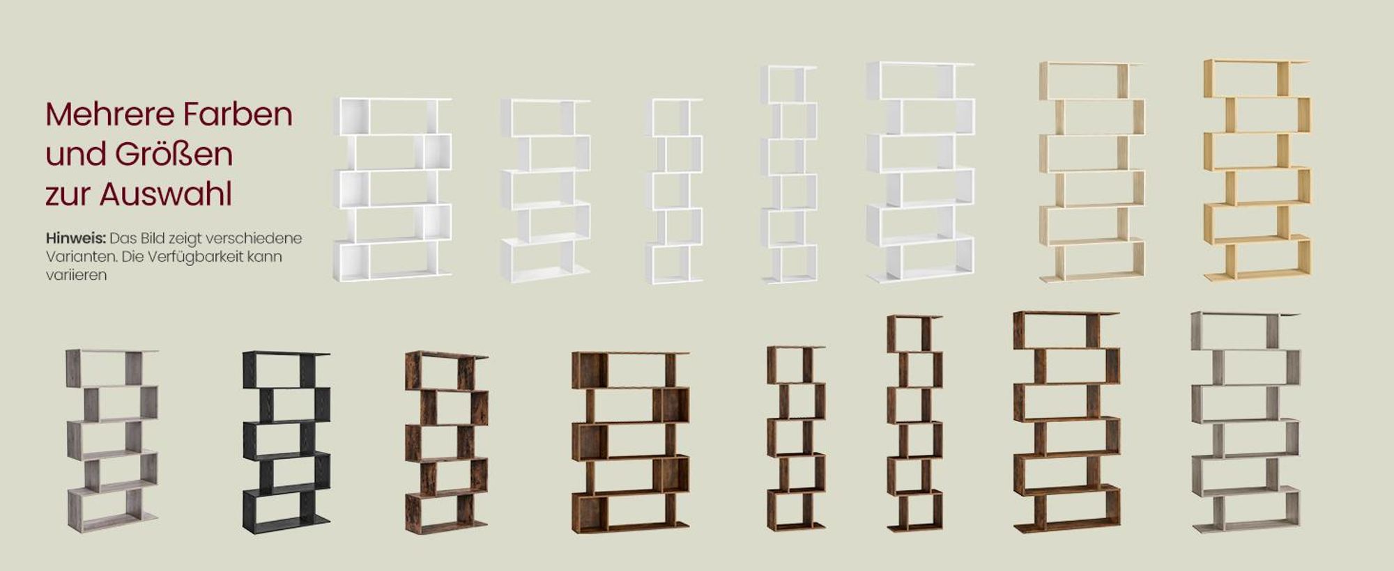 VASAGLE Bücherregal mit 5 Ebenen, Standregal, 24 x 90 x 159 cm, Aufbewahrungsregal