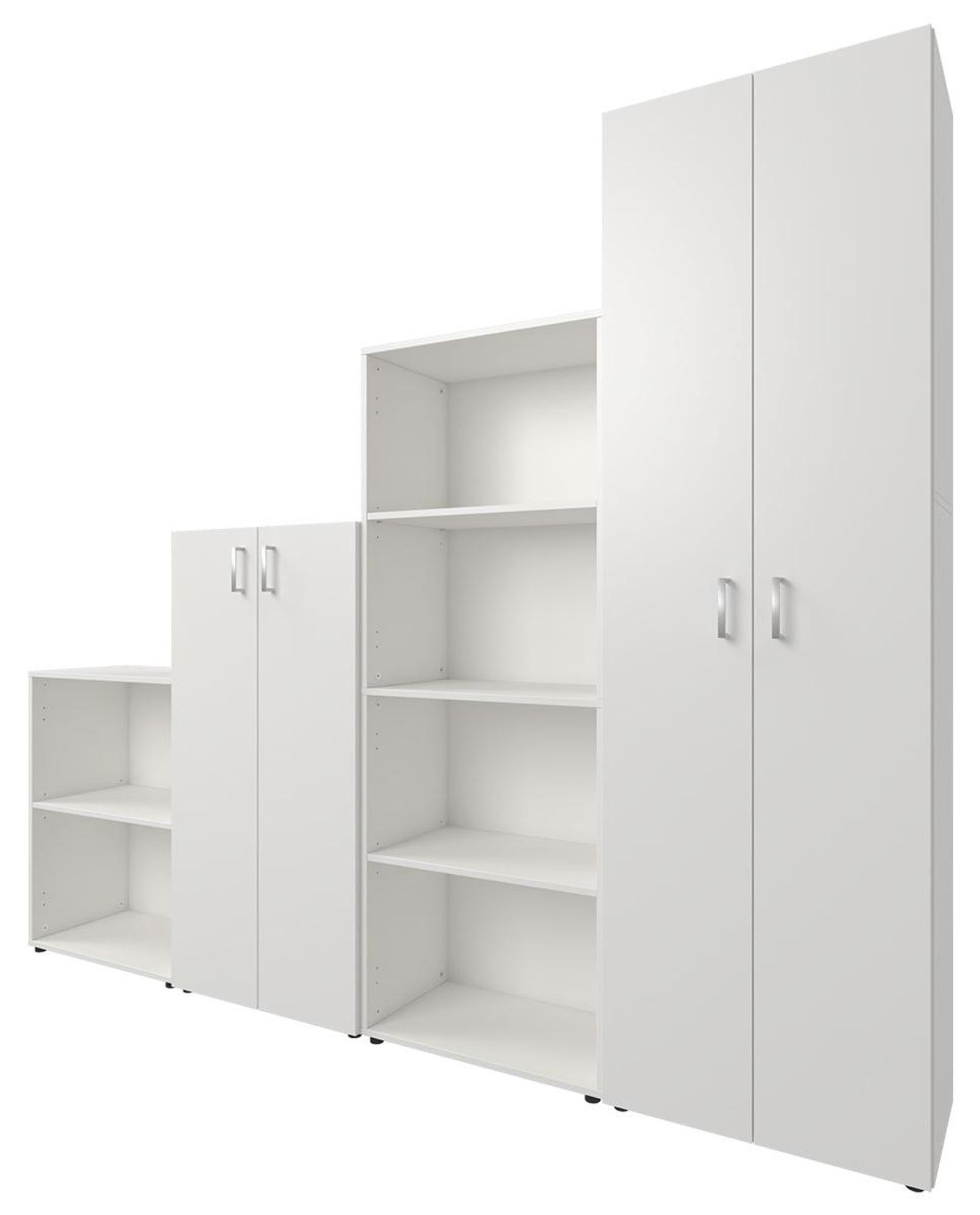 Trio Multi-Kombi 2345 Weiß – Büro-Set mit viel Stauraum und 14 Ablageflächen