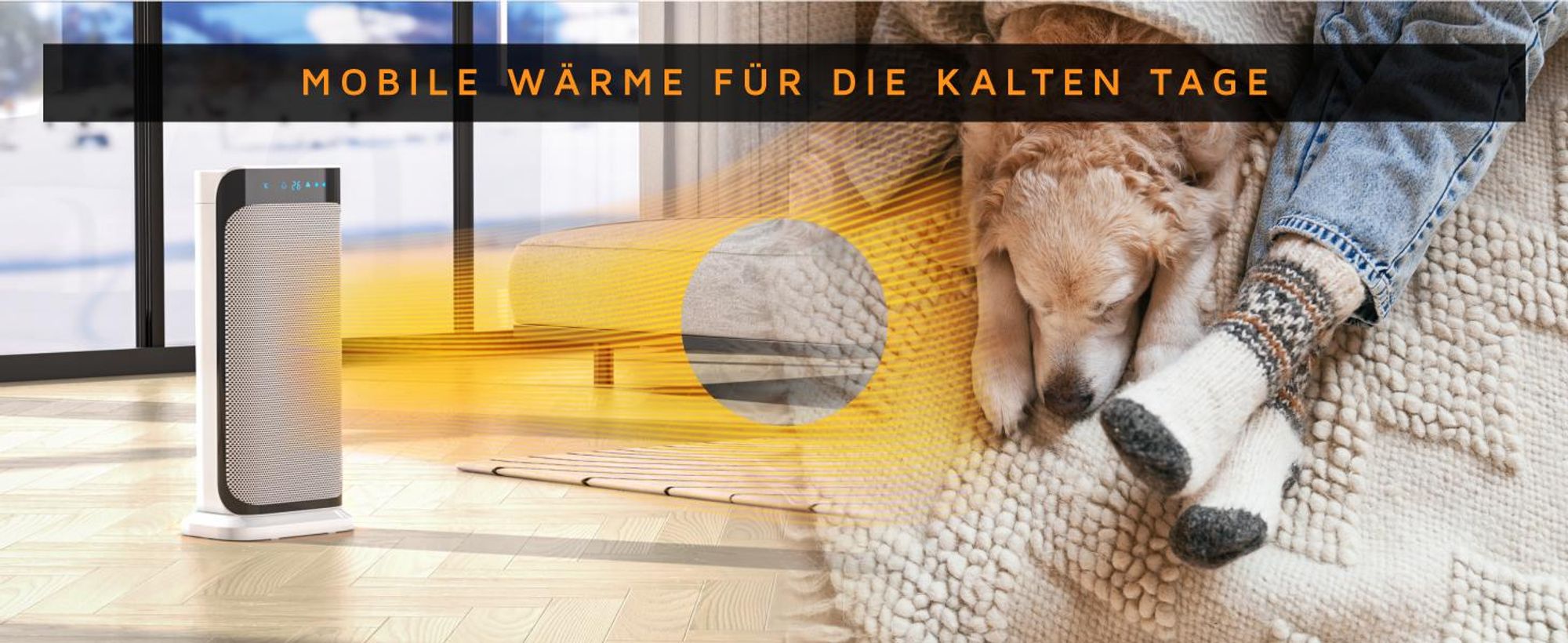 Brandson Heizlüfter 2000W, Keramikheizlüfter mit Fernbedienung, energiesparend & leise, Überhitzungsschutz, Automatische Abschaltung, Umkippschutz, 35° Oszillation, Weiß/Schwarz
