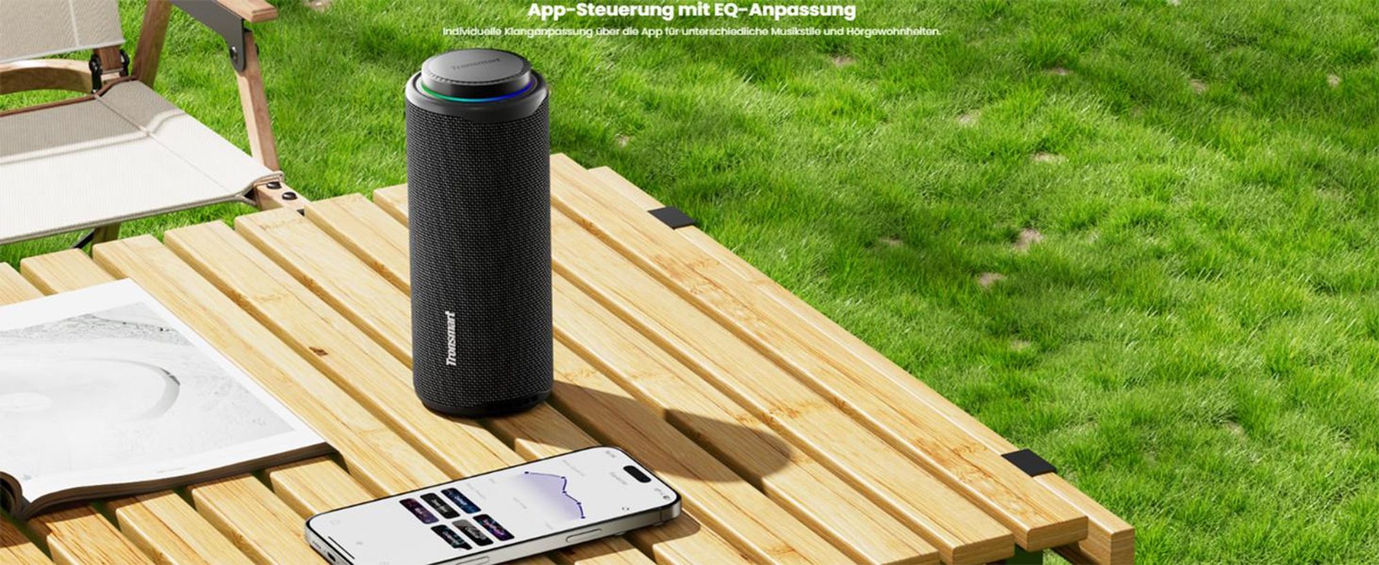 Tronsmart T8, 2.1 Kanäle, 40 W, 56 - 20000 Hz, Verkabelt & Kabellos, 15 m, Tragbarer Stereo-Lautsprecher