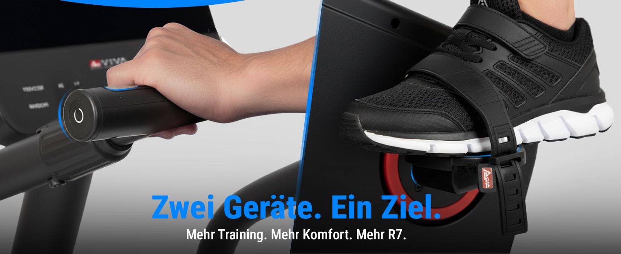 Liegeergometer AsVIVA R7 Heimtrainer Ergometer mit 18 kg Schwungmasse 24 Stufen Bluetooth leise gelenkschonend für Zuhause