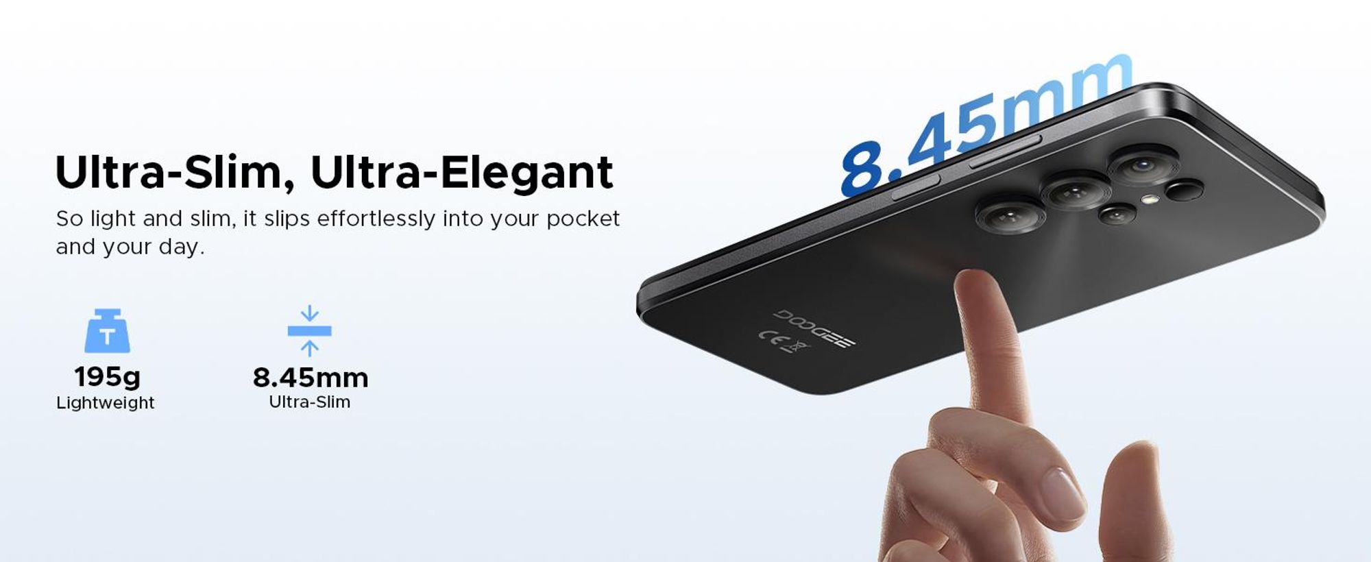 DOOGEE Note56X Pro – Chytrý telefon, Android 16, 6,56" displej s obnovovací frekvencí 90 Hz, baterie 6150 mAh, 32 GB + 128 GB, 4G, 13 MP, NFC, čtečka otisků prstů, podpora OTG, bez smlouvy