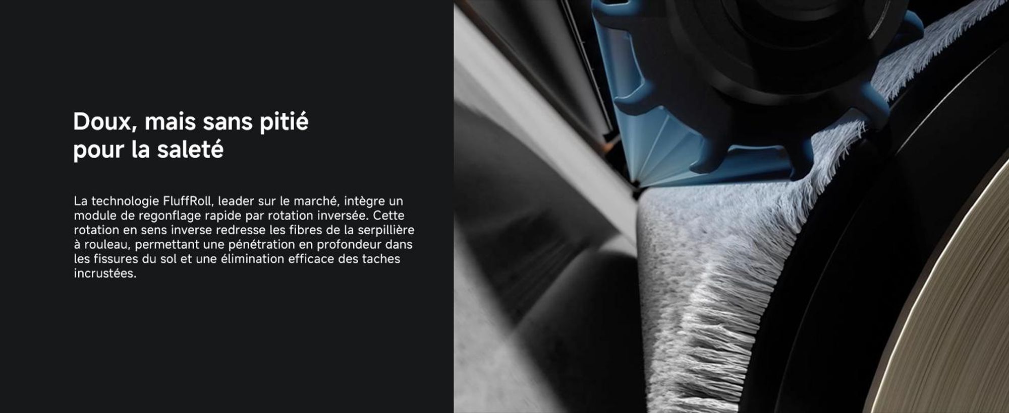 Dreame Aqua10 Ultra Roller, Sans sac, Noir, Sac à poussière, 3 roues, 0,2 l, Rechargeable, Purification