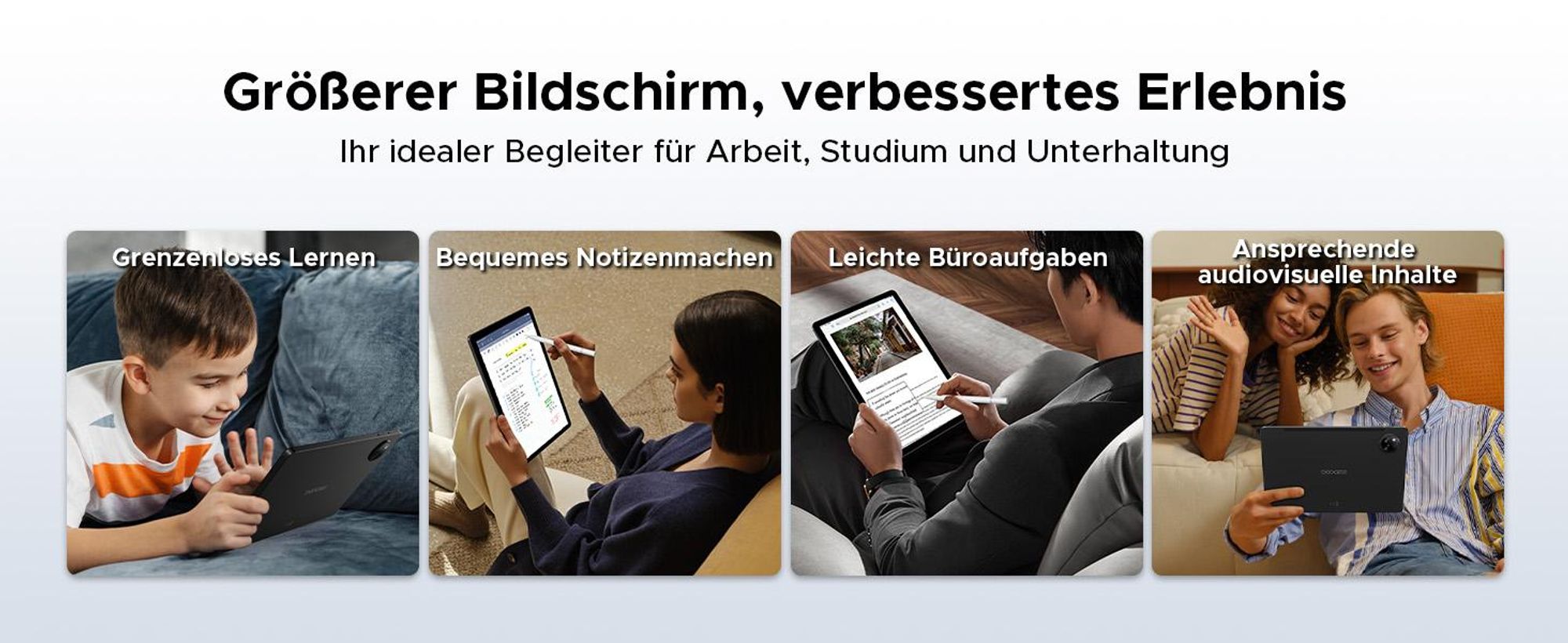 DOOGEE Tab A9+- Tablet,Android 16, 11 Zoll, 20(4+16)GB+64GB(bis 2TB erweiterbar), 90Hz, WiFi 5,8580mAh,Widevine L1