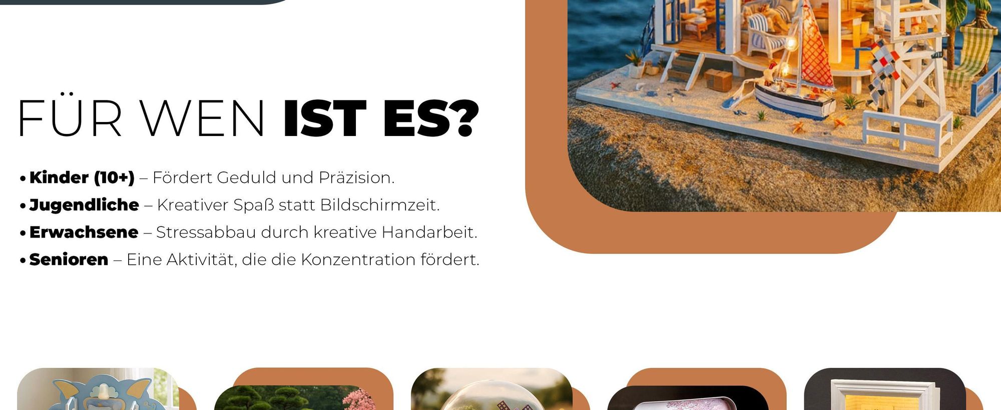 Miniaturhaus, Habarri, Puppenhaus, DIY Miniaturhaus, Holzhaus mit Möbeln, Geschenk