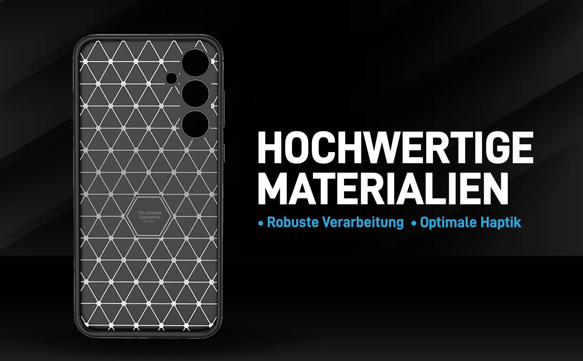 Handyhülle für das Samsung Galaxy A55 5G im Carbon Look
