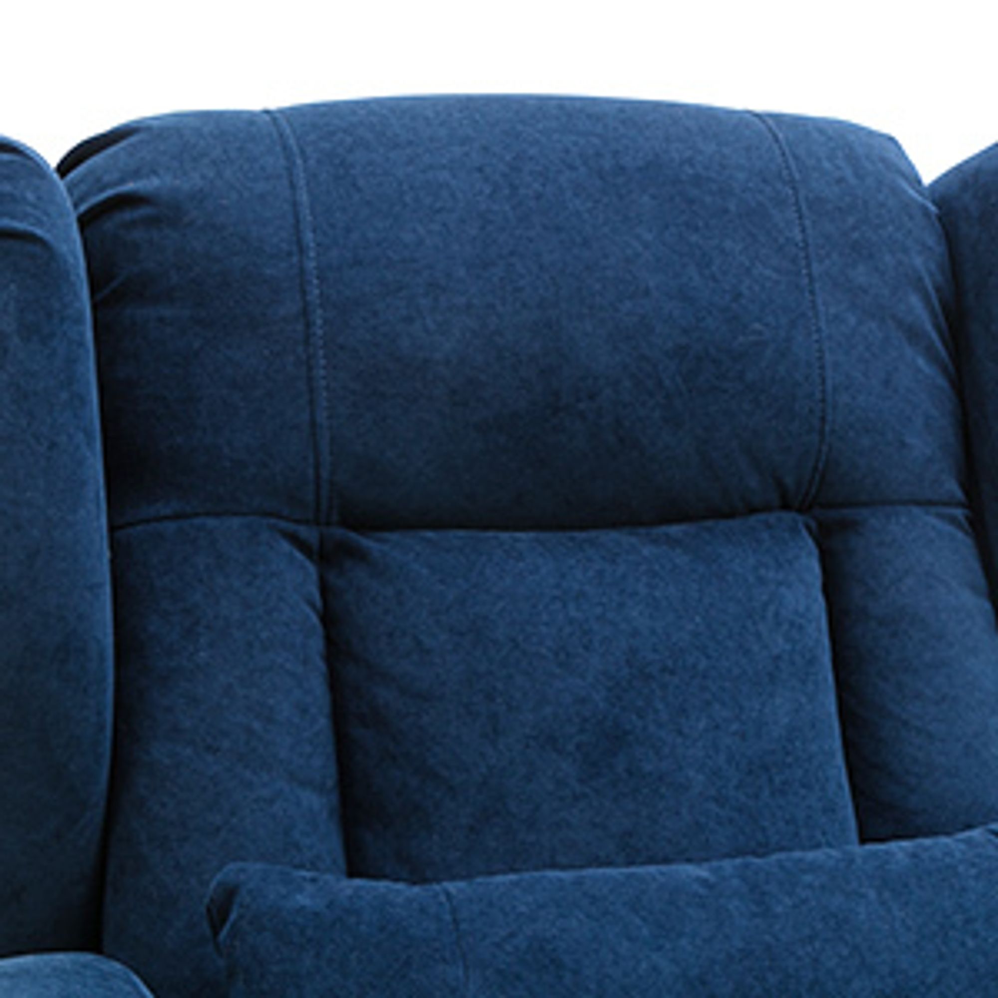COMHOMA Relaxsessel Aufstehhilfe Massagesessel Fernsehsessel Liege mit Massage Ergonomischer Sessel Stoffoberfläche blau